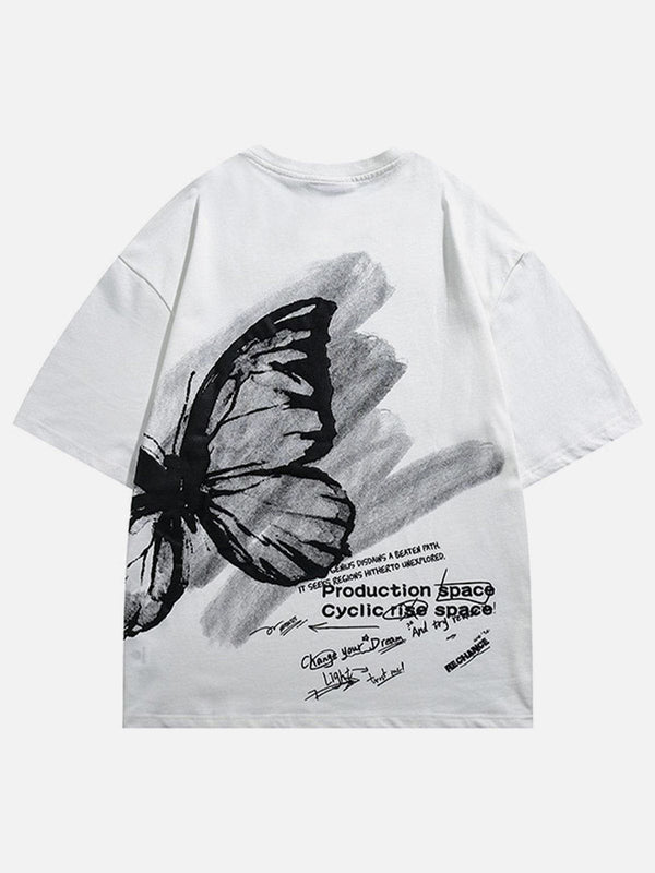 Ellesey - Butterfly Graphic Tee- Streetwear Fashion - ellesey.com