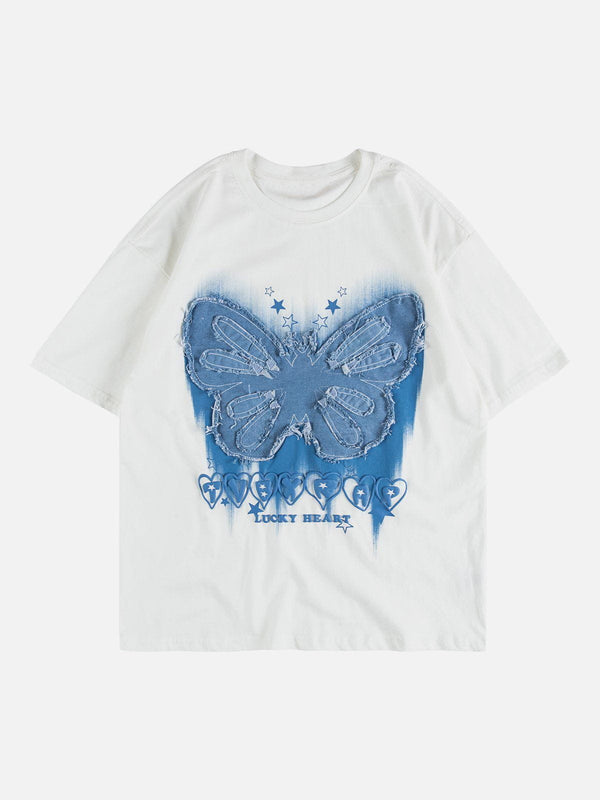 Ellesey - Butterfly Patch Print Tee- Streetwear Fashion - ellesey.com