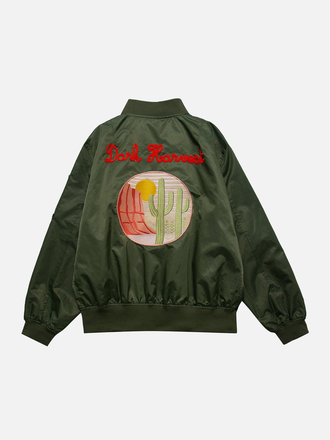 Ellesey - Cactus Pattern Embroidery Jacket- Streetwear Fashion - ellesey.com