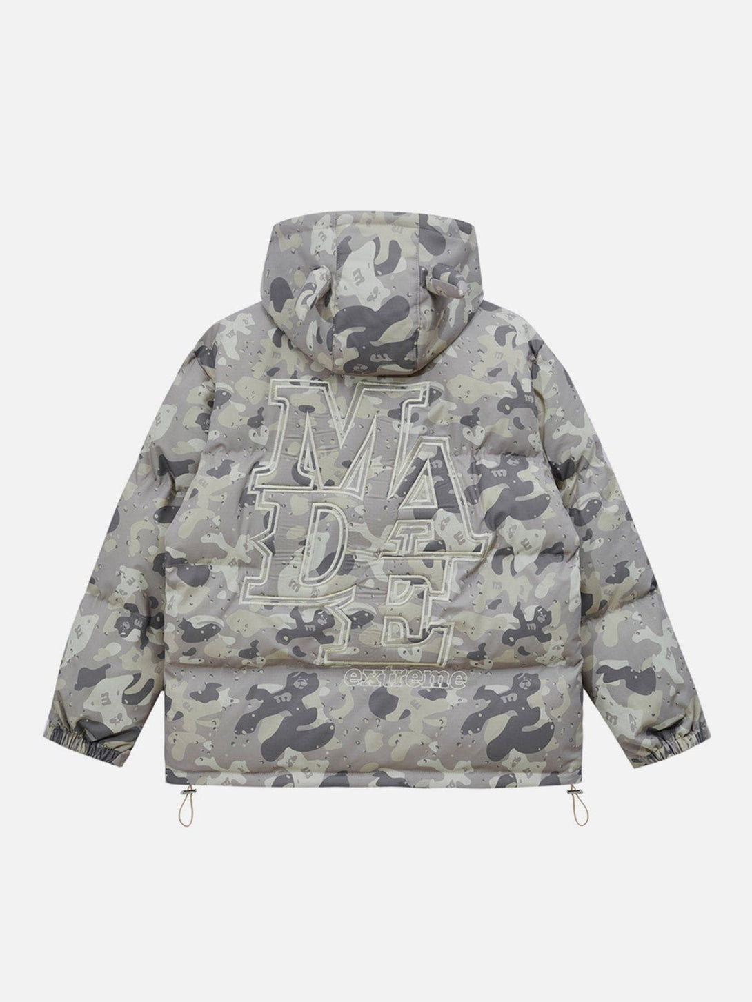 Ellesey - Camouflage Embroidered Letters Winter Coat-Streetwear Fashion - ellesey.com