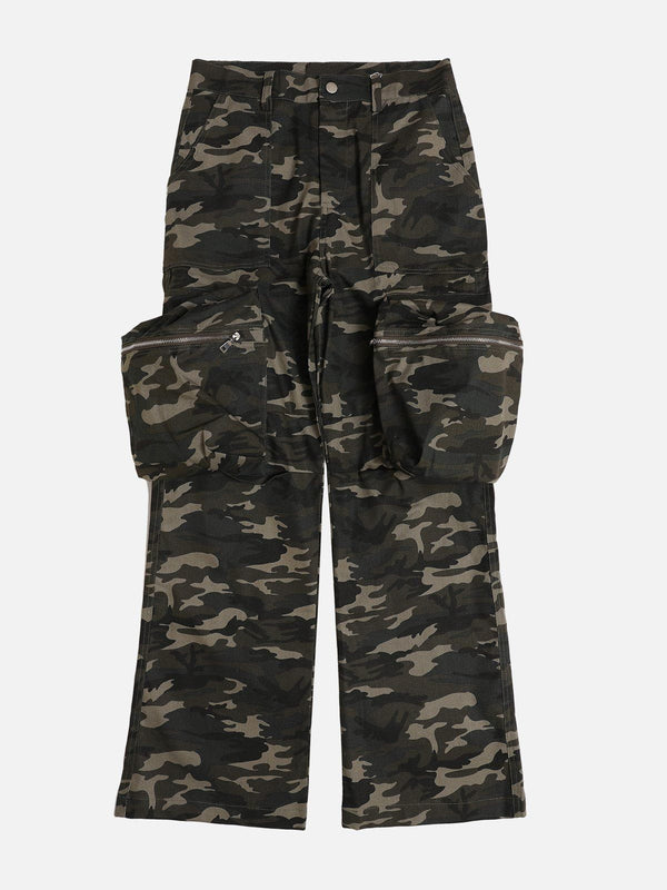 Ellesey - Camouflage Large Pocket Cargo Pants- Streetwear Fashion - ellesey.com