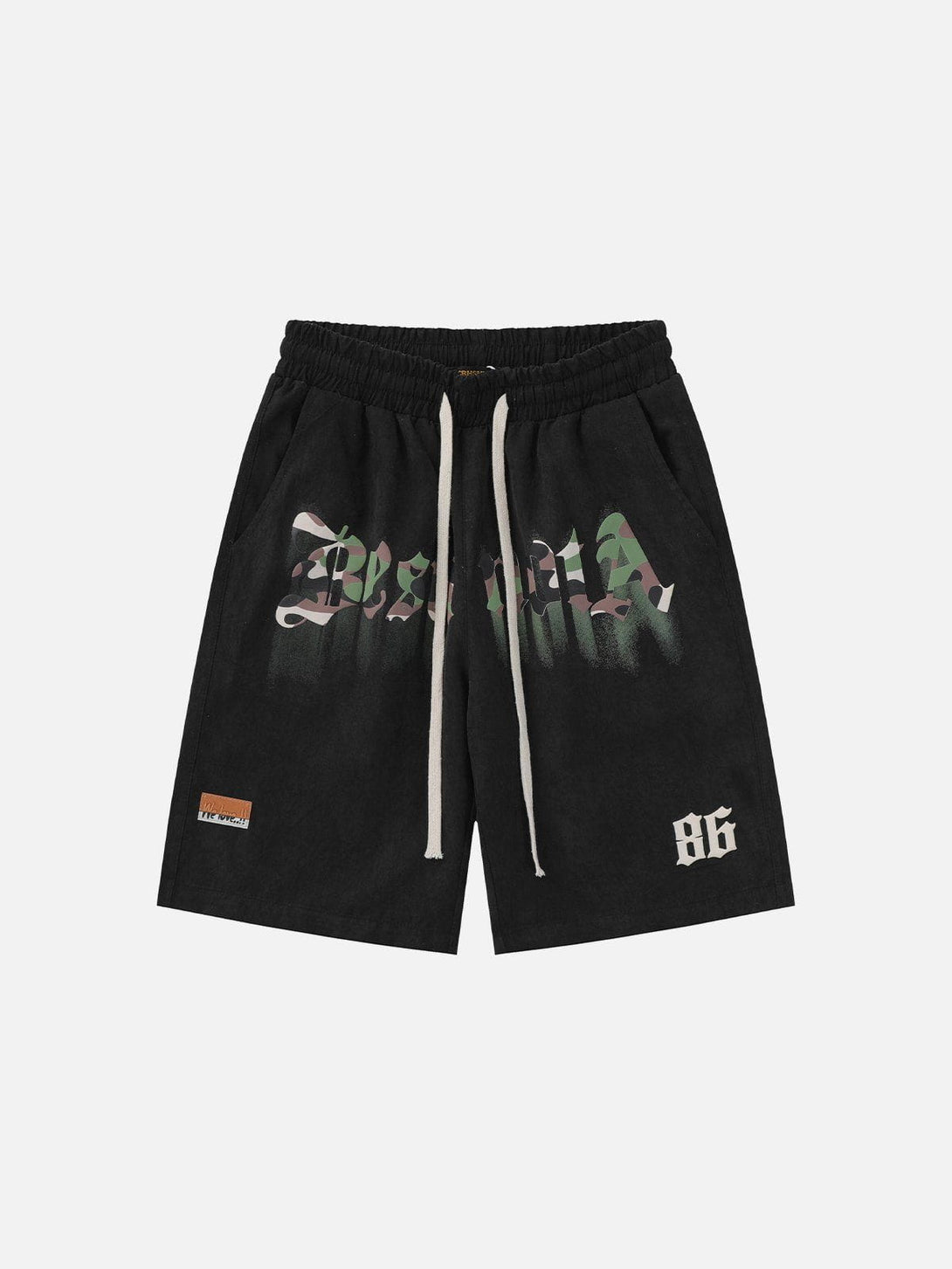 Ellesey - Camouflage Monogram Print Shorts- Streetwear Fashion - ellesey.com