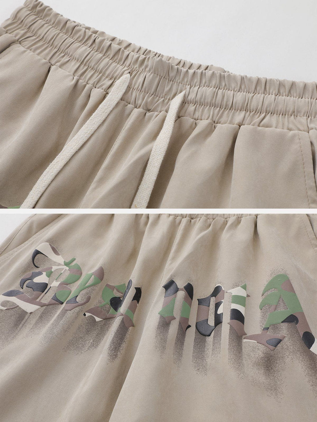 Ellesey - Camouflage Monogram Print Shorts- Streetwear Fashion - ellesey.com