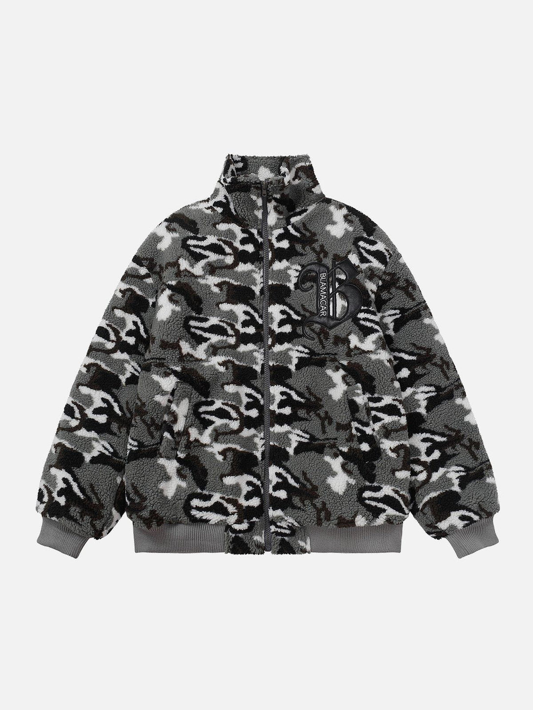 Ellesey - Camouflage Sherpa Coat-Streetwear Fashion - ellesey.com