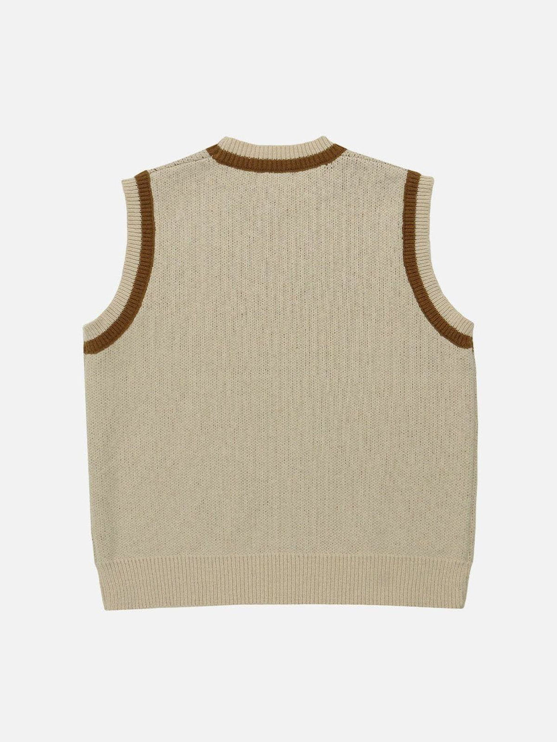 Ellesey - Cartoon Character Embroidery Sweater Vest-Streetwear Fashion - ellesey.com