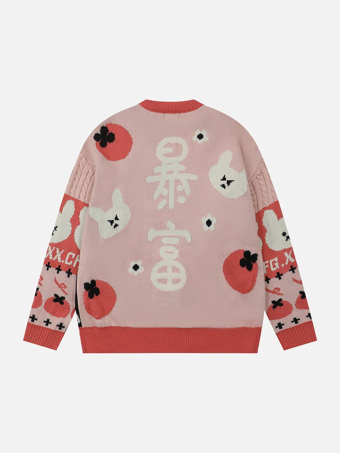 Ellesey - Cartoon Embroidery Sweater-Streetwear Fashion - ellesey.com