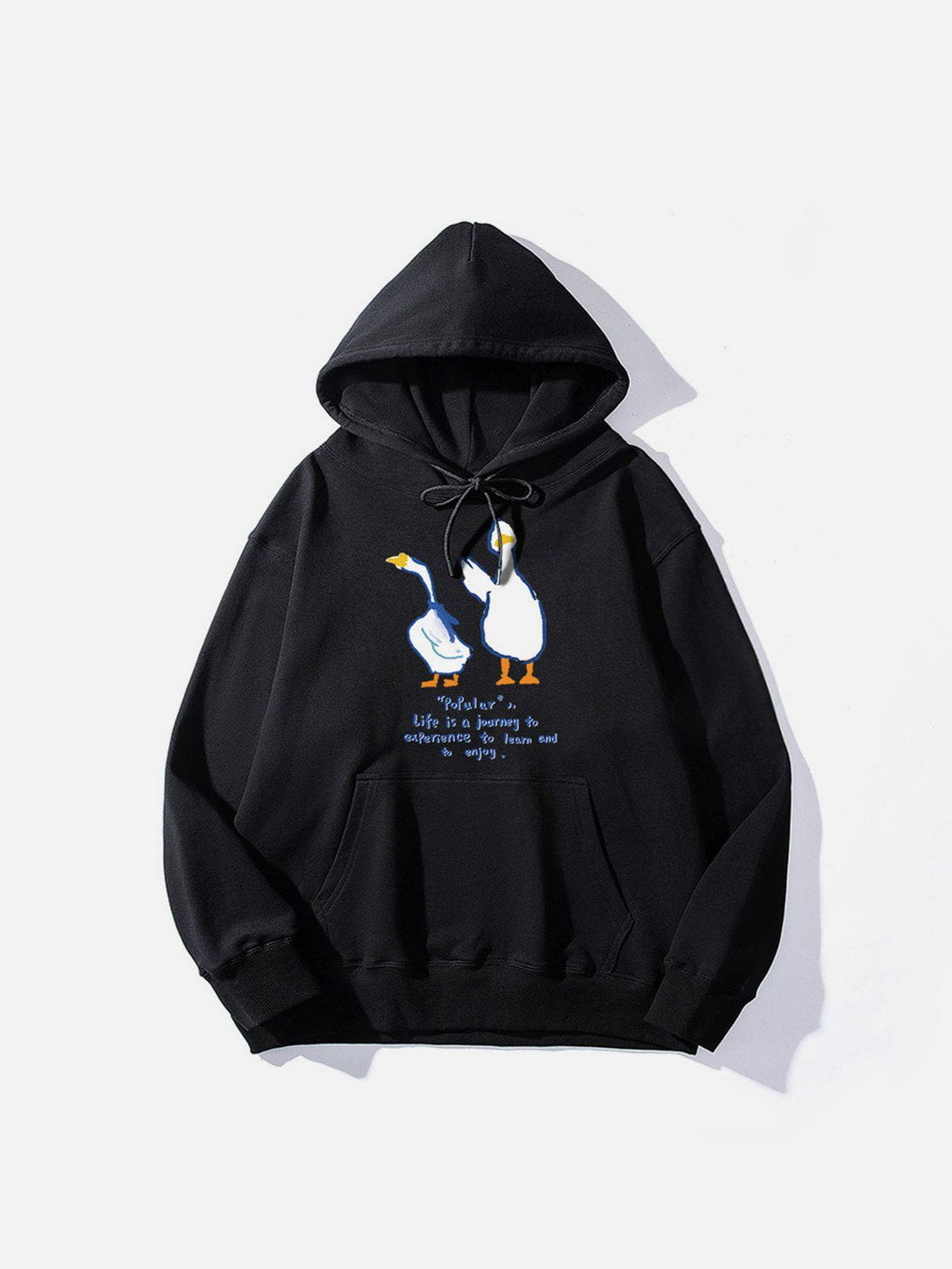 Ellesey - Cartoon Goose Print Hoodie- Streetwear Fashion - ellesey.com