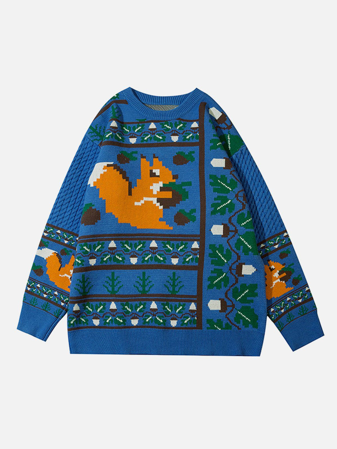 Ellesey - Cartoon Squirrel Knit Sweater-Streetwear Fashion - ellesey.com