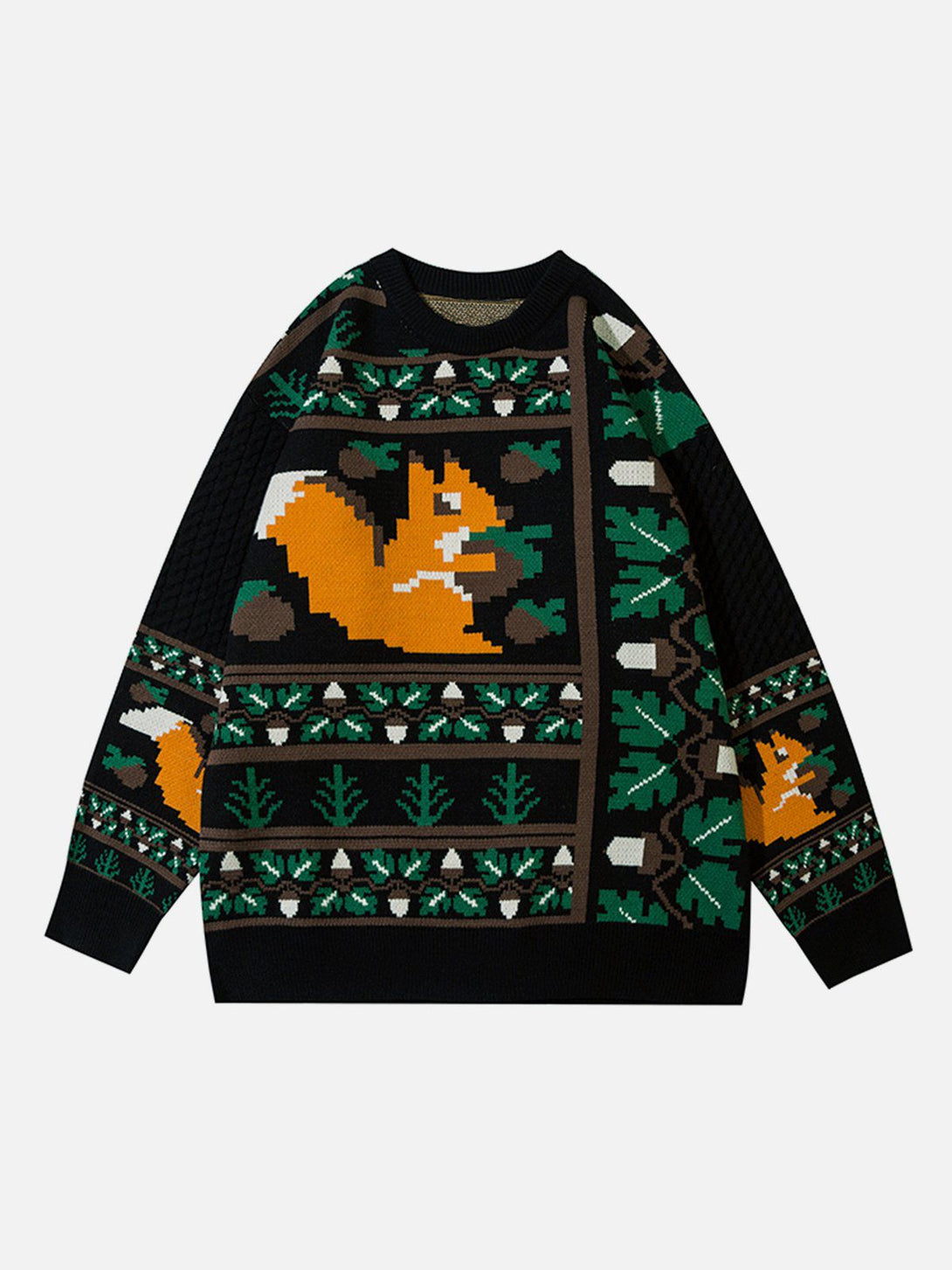 Ellesey - Cartoon Squirrel Knit Sweater-Streetwear Fashion - ellesey.com