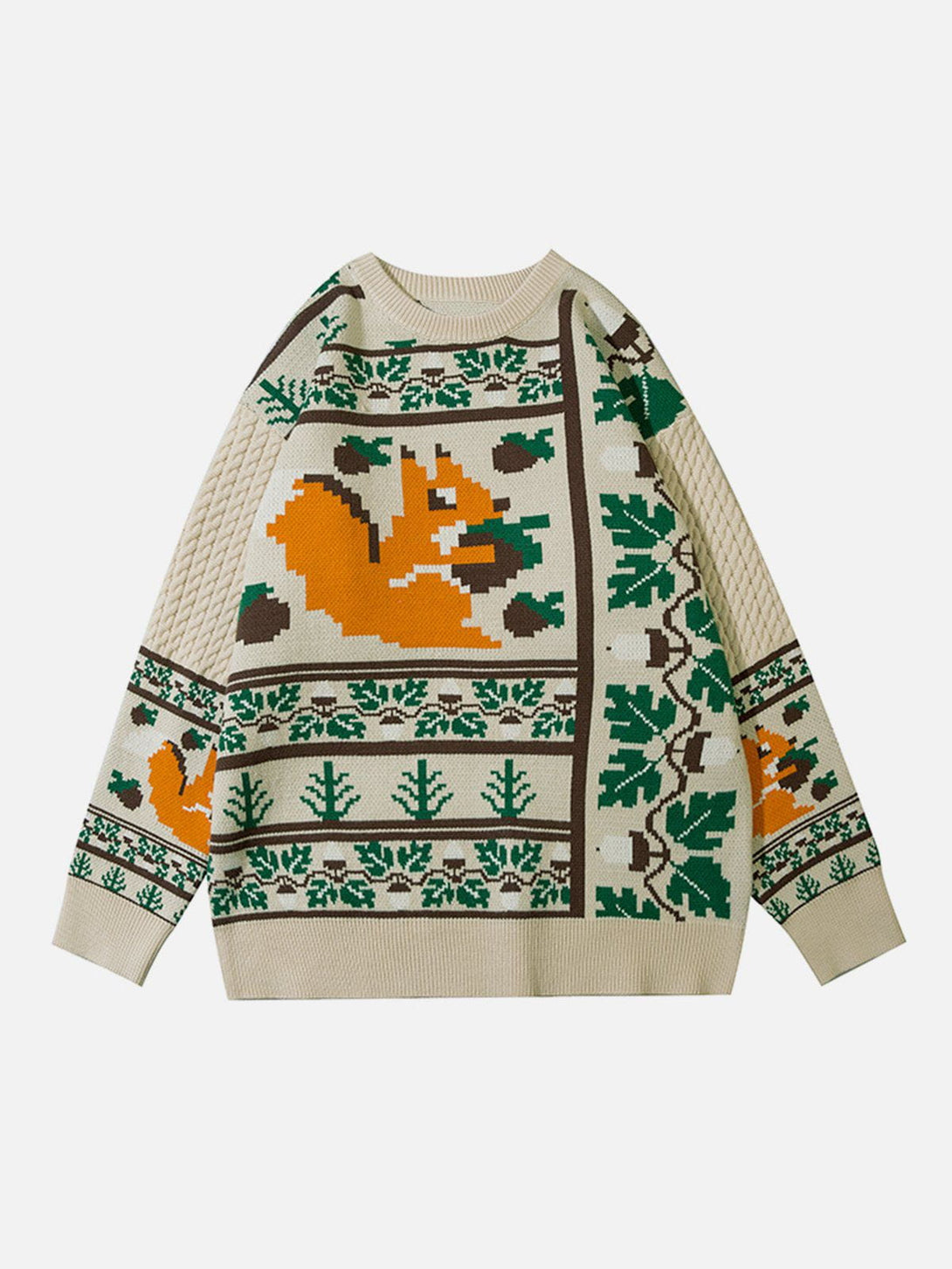 Ellesey - Cartoon Squirrel Knit Sweater-Streetwear Fashion - ellesey.com