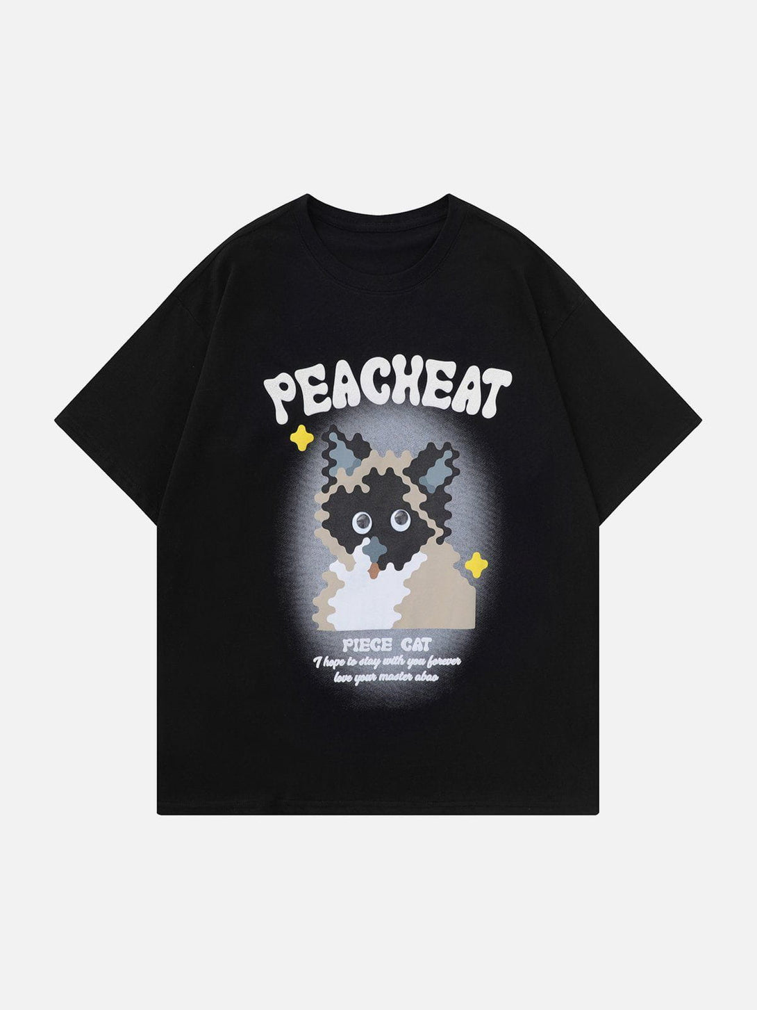 Ellesey - Cat Print Tee- Streetwear Fashion - ellesey.com