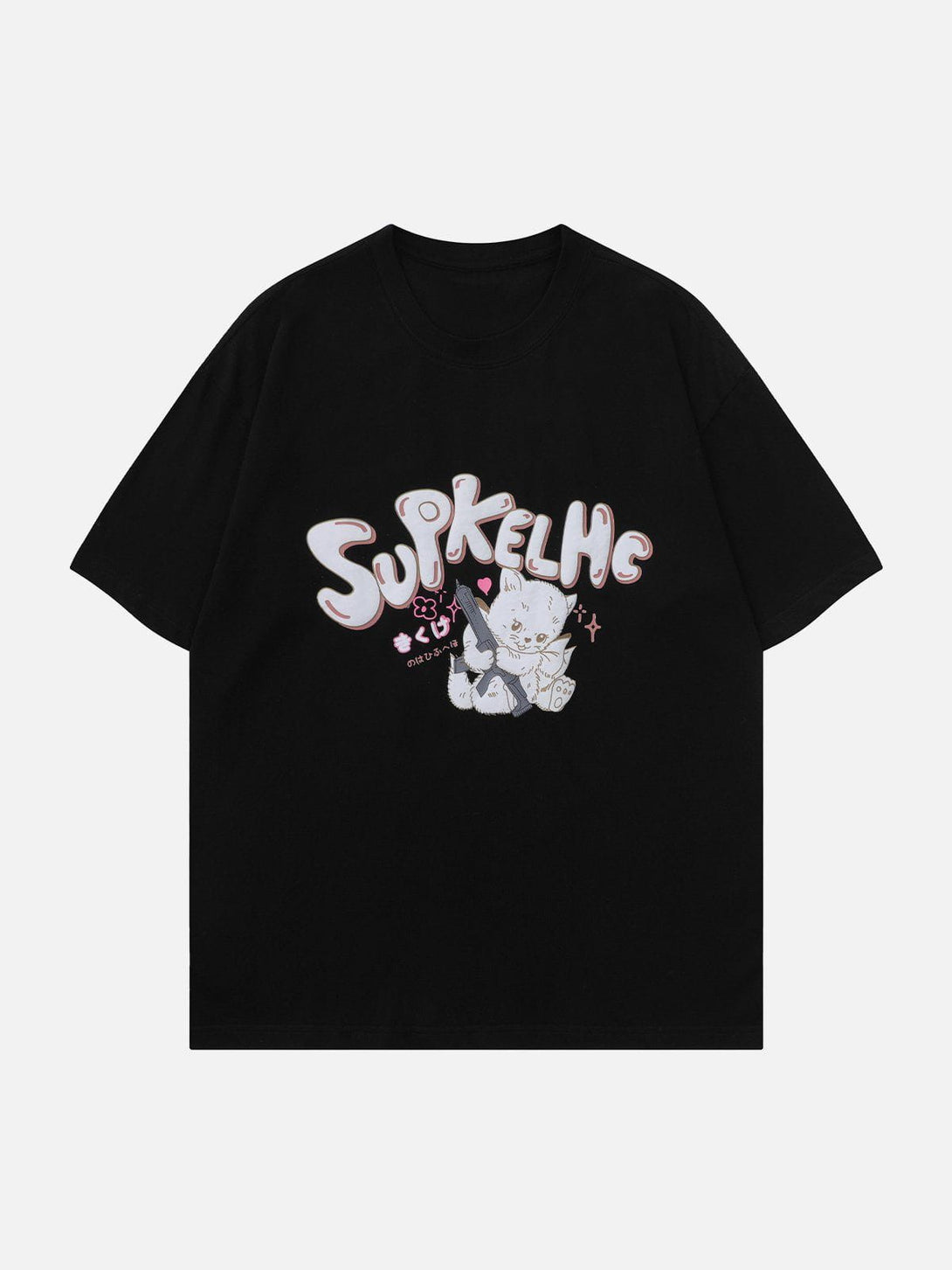 Ellesey - Cat Print Tee- Streetwear Fashion - ellesey.com