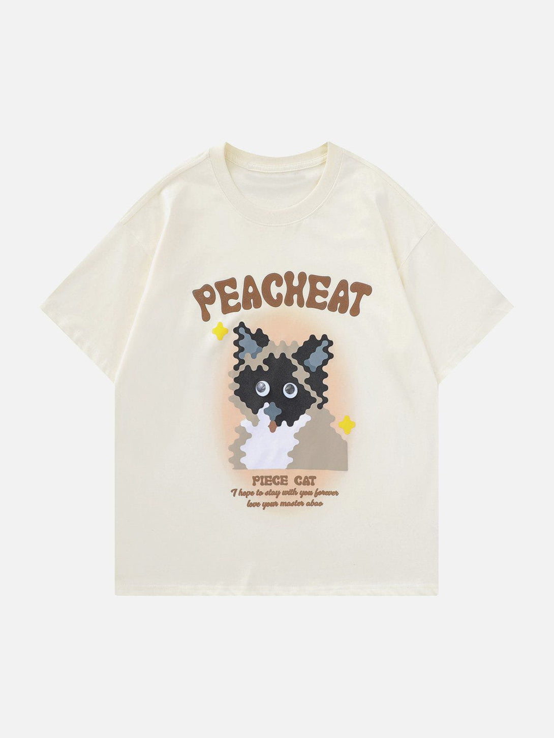 Ellesey - Cat Print Tee- Streetwear Fashion - ellesey.com