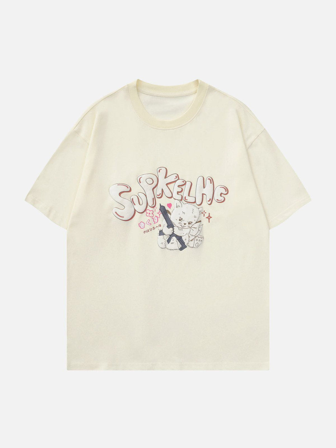 Ellesey - Cat Print Tee- Streetwear Fashion - ellesey.com