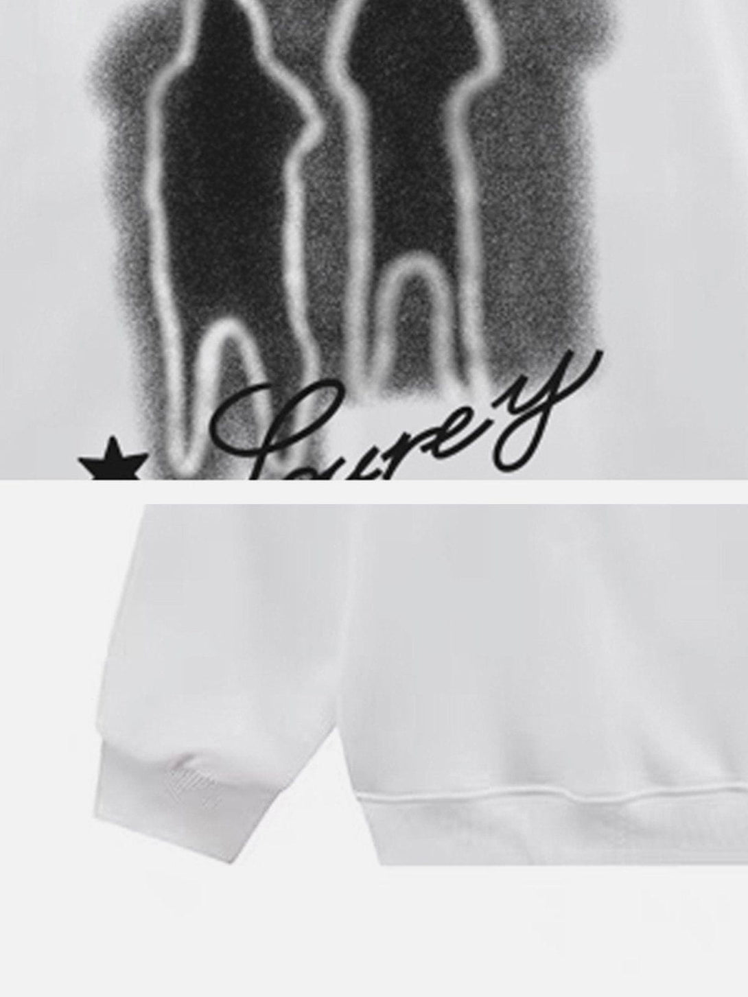 Ellesey - Character Letter Print Sweatshirt- Streetwear Fashion - ellesey.com