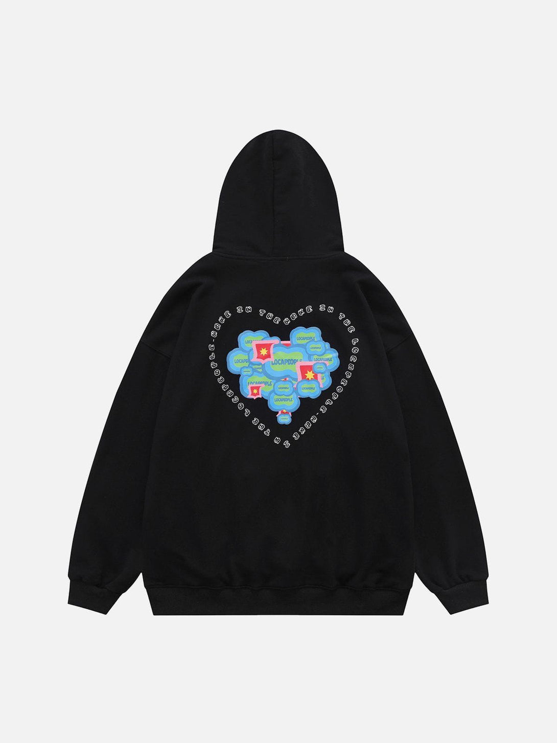 Ellesey - Chat Box Love Heart Hoodie- Streetwear Fashion - ellesey.com