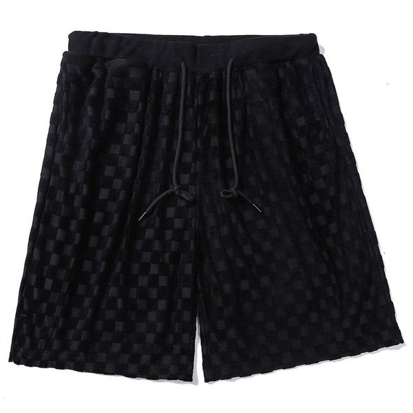 Ellesey - Check Drawstring Lounge Shorts- Streetwear Fashion - ellesey.com