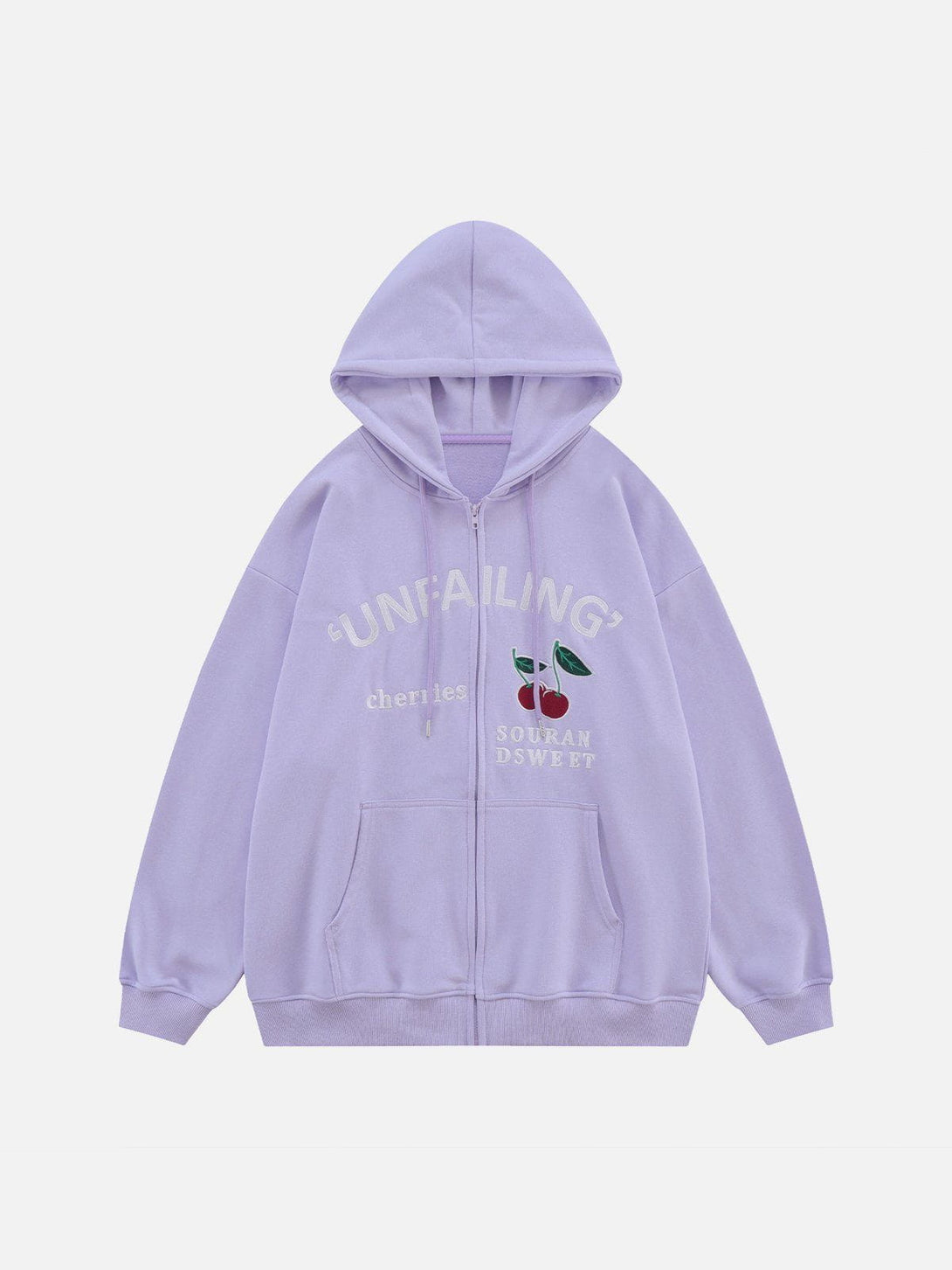 Ellesey - Cherry Element Embroidery Hoodie- Streetwear Fashion - ellesey.com