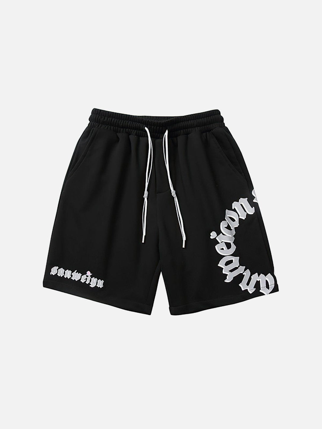 Ellesey - Circle Letter Drawstring Shorts- Streetwear Fashion - ellesey.com