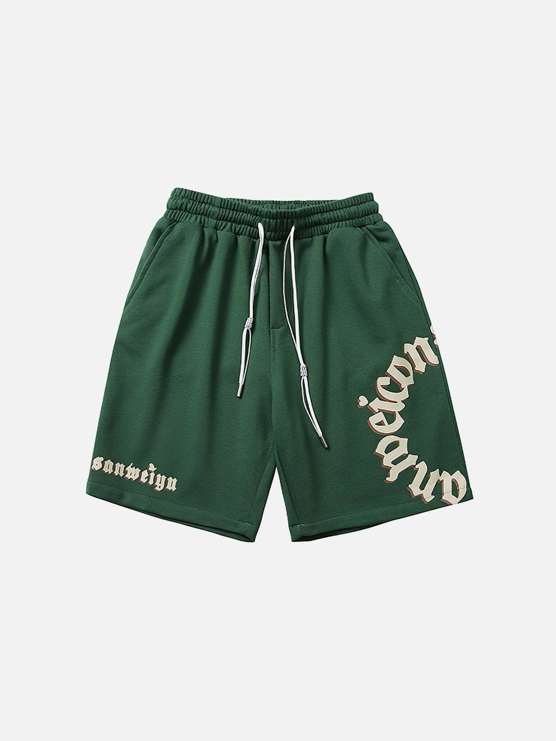 Ellesey - Circle Letter Drawstring Shorts- Streetwear Fashion - ellesey.com