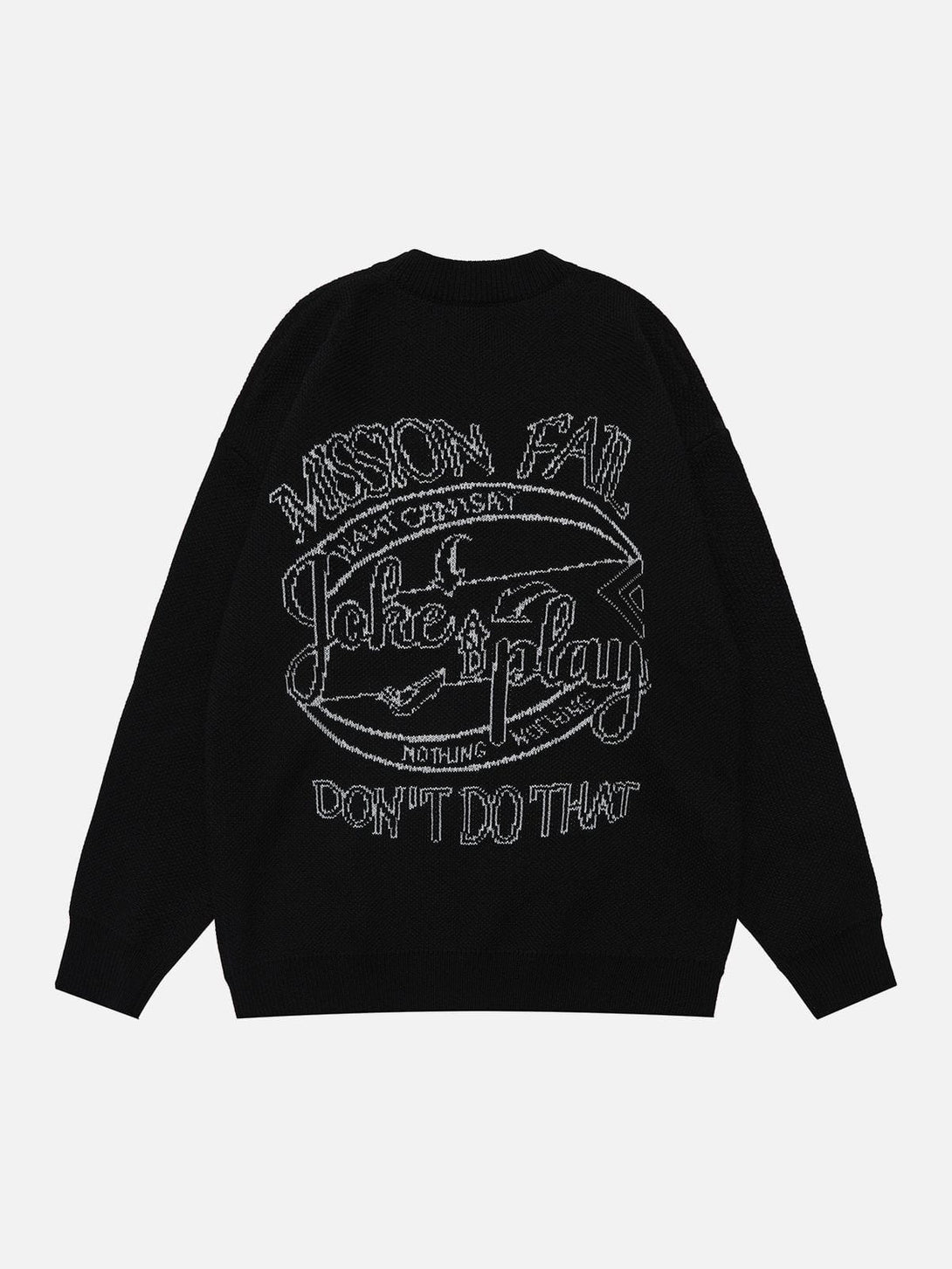 Ellesey - Clashing Monogram Embroidery Sweater-Streetwear Fashion - ellesey.com