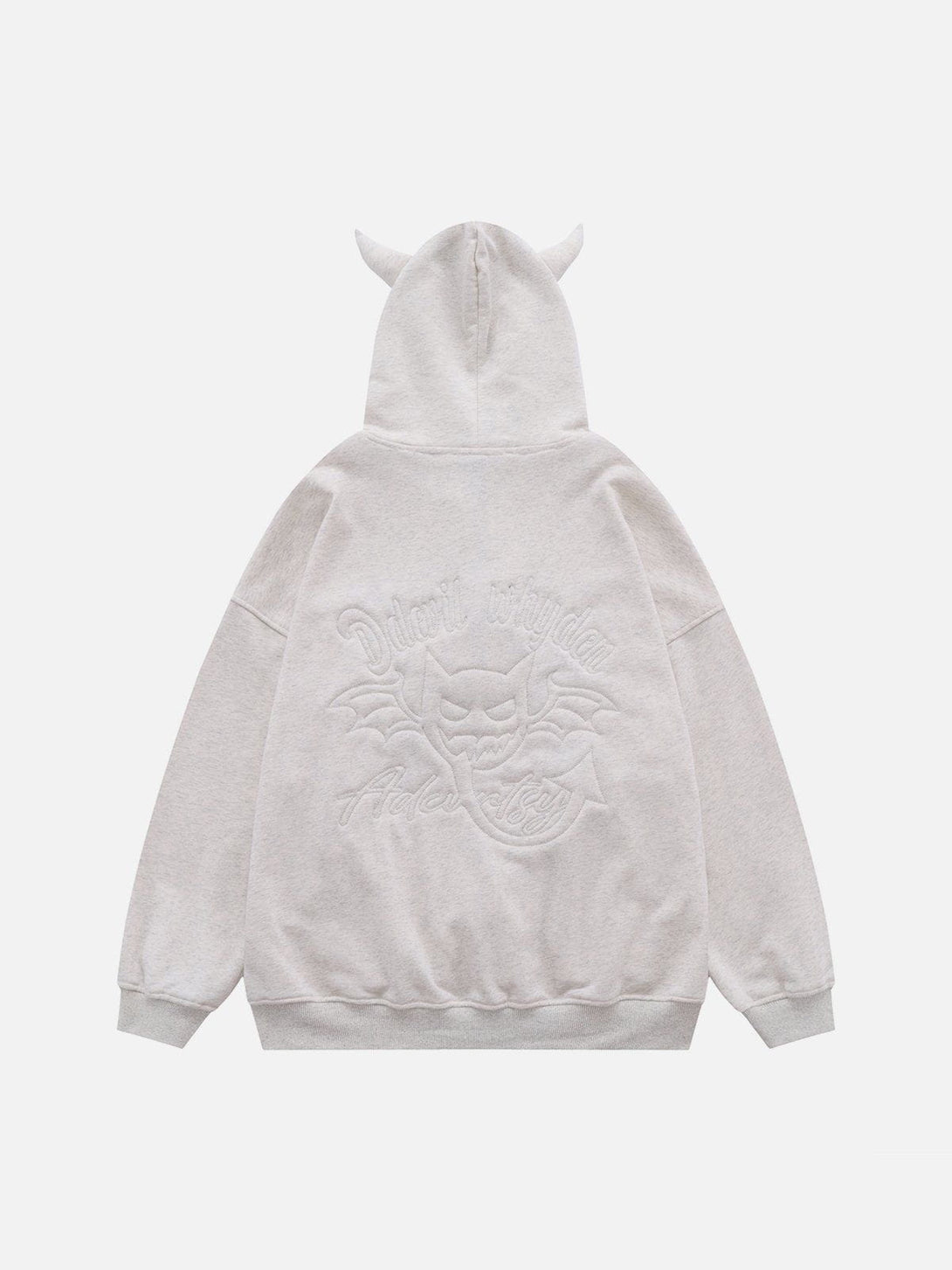 Ellesey - Color Letter Demon Horn Hoodie- Streetwear Fashion - ellesey.com