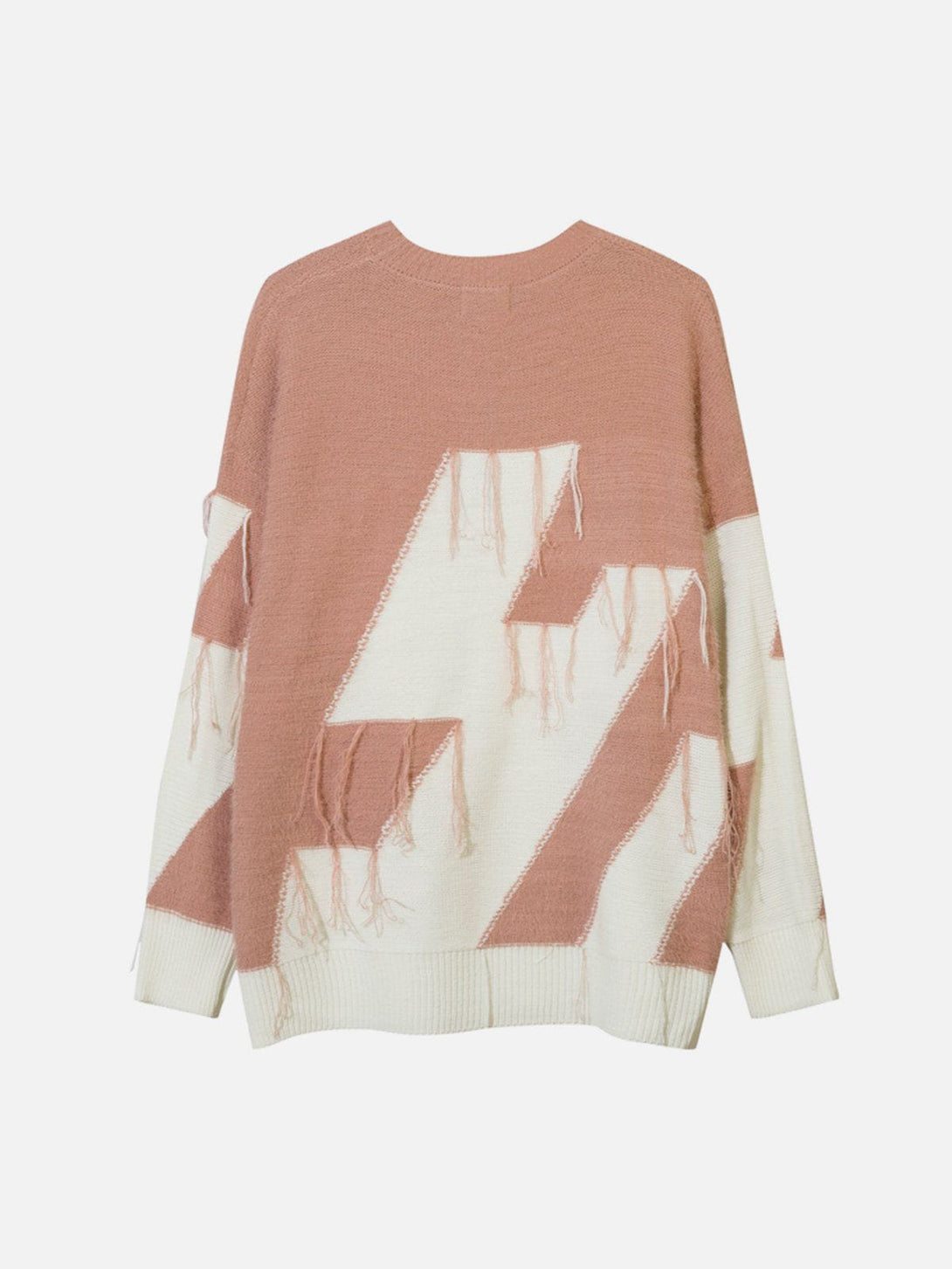 Ellesey - Colorblock Fringe Sweater-Streetwear Fashion - ellesey.com