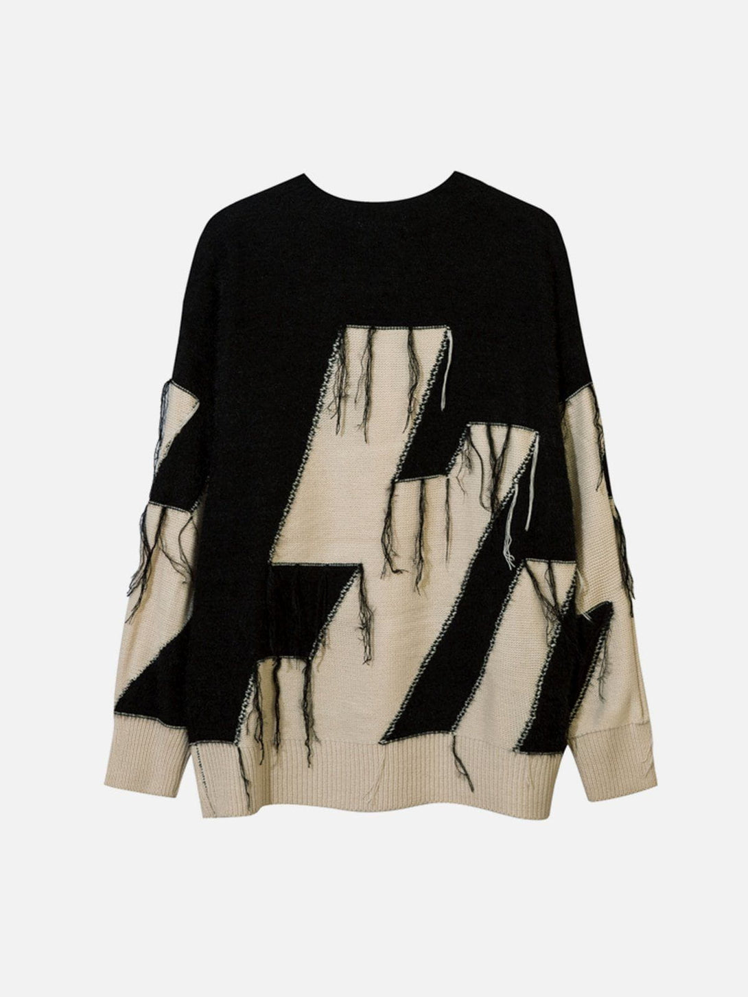 Ellesey - Colorblock Fringe Sweater-Streetwear Fashion - ellesey.com