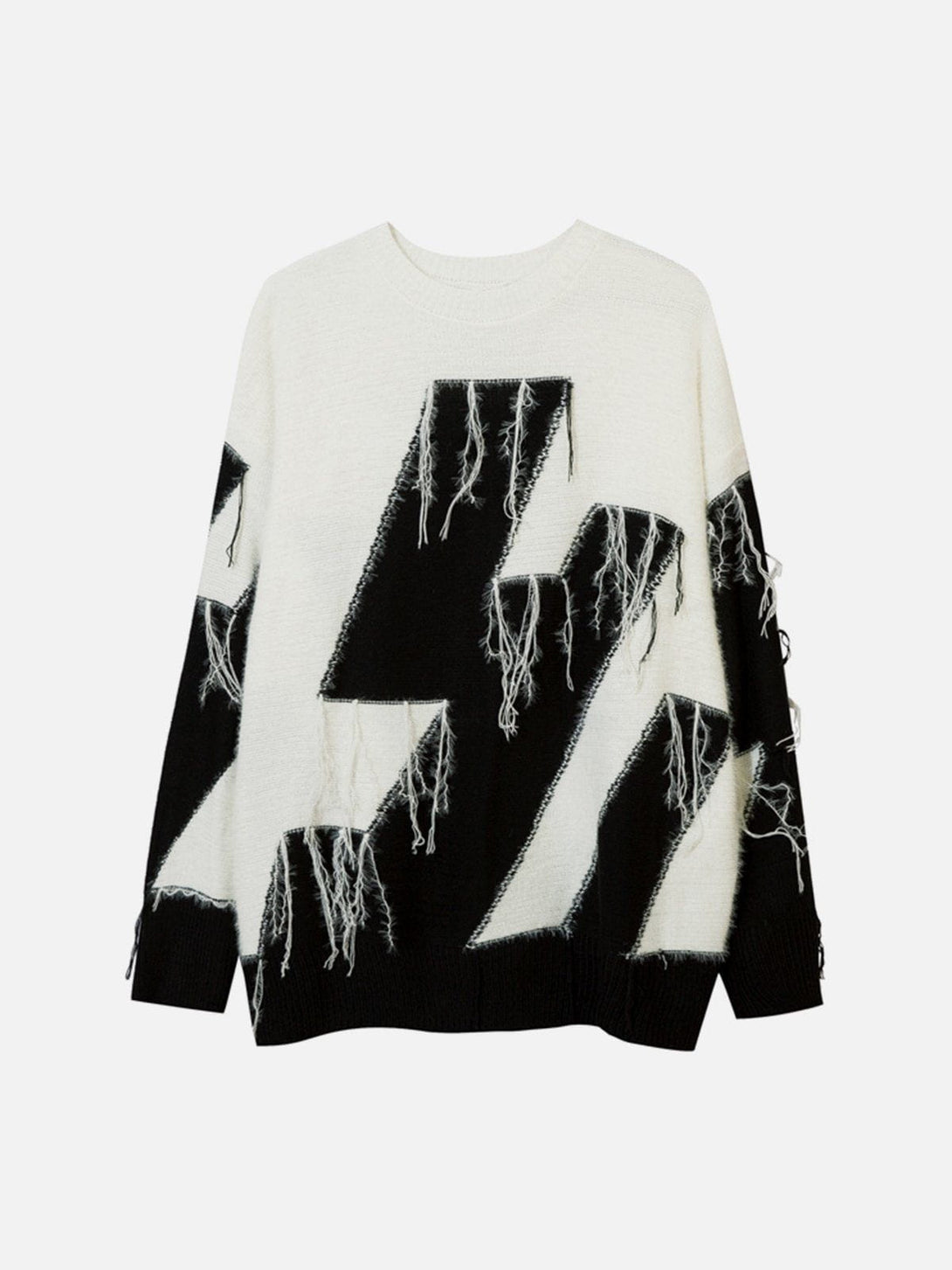 Ellesey - Colorblock Fringe Sweater-Streetwear Fashion - ellesey.com