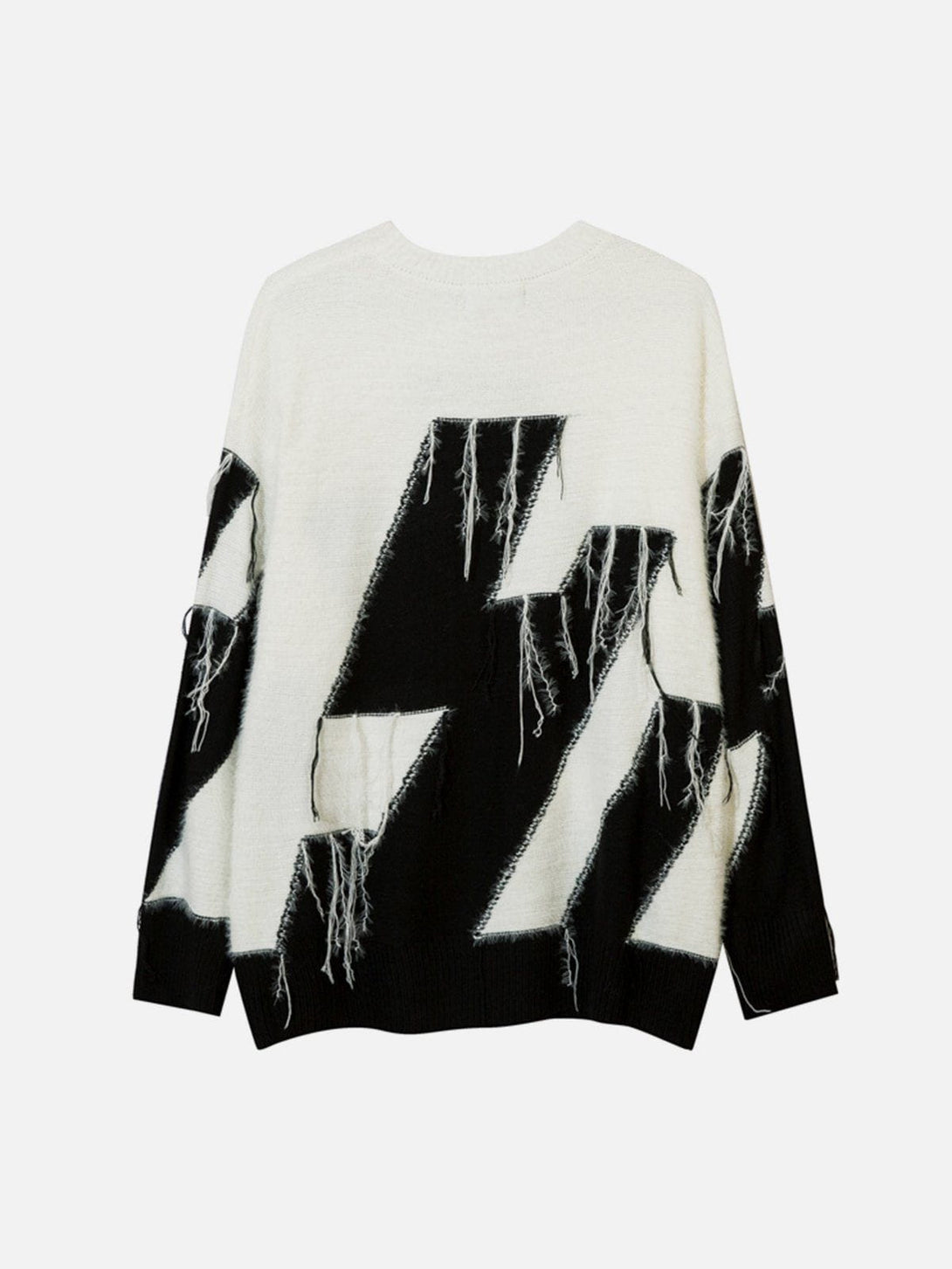 Ellesey - Colorblock Fringe Sweater-Streetwear Fashion - ellesey.com