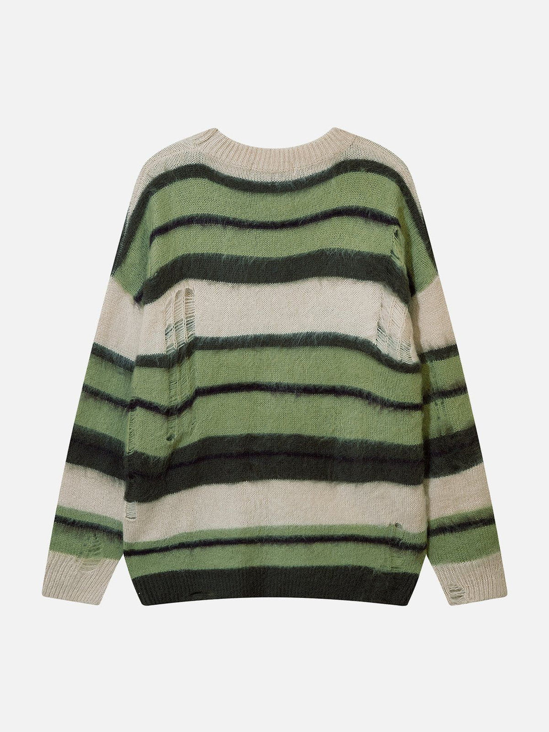 Ellesey - Colorblock Hole Stripe Sweater-Streetwear Fashion - ellesey.com