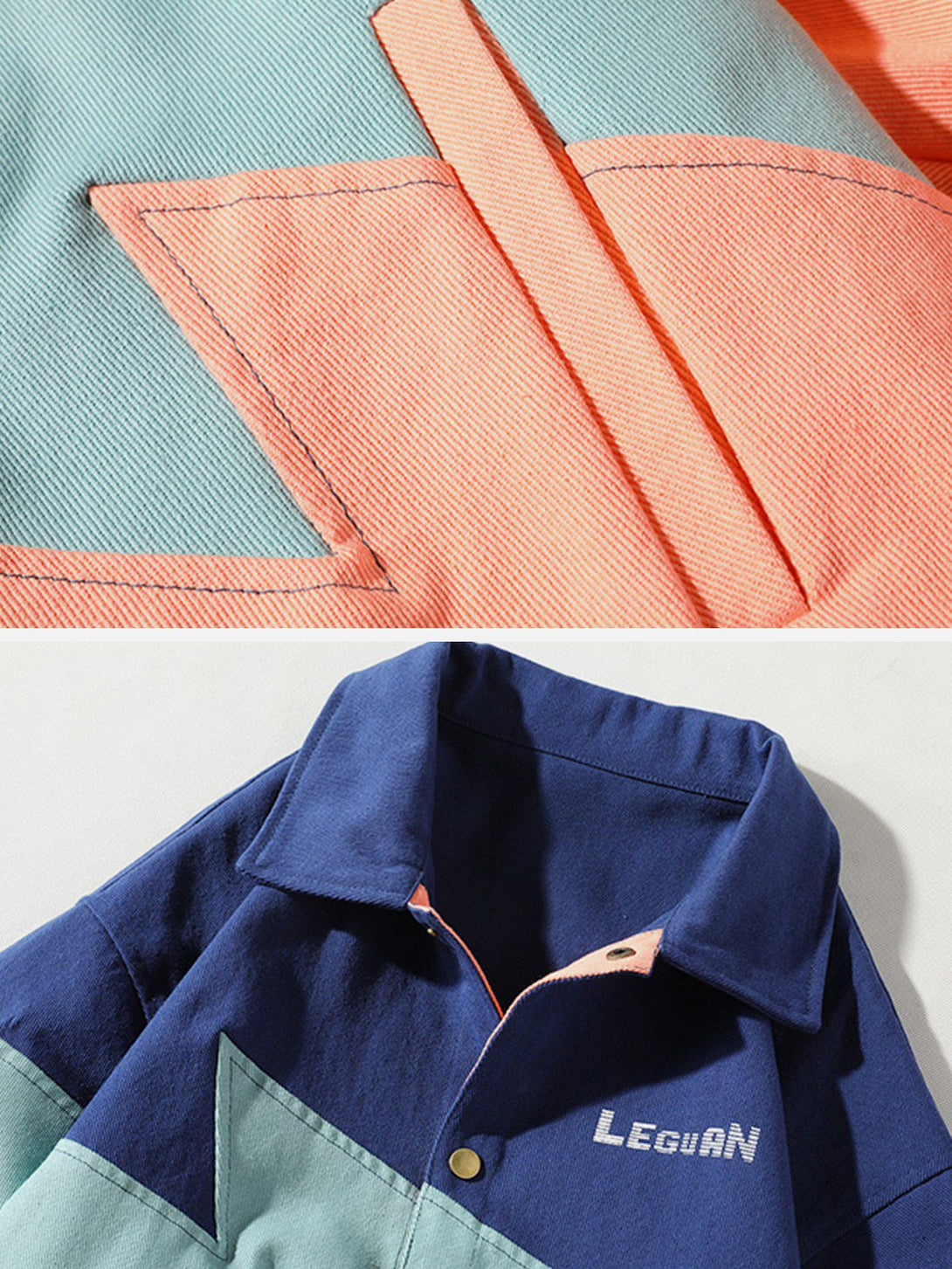 Ellesey - Colorblock Lapel Jacket- Streetwear Fashion - ellesey.com