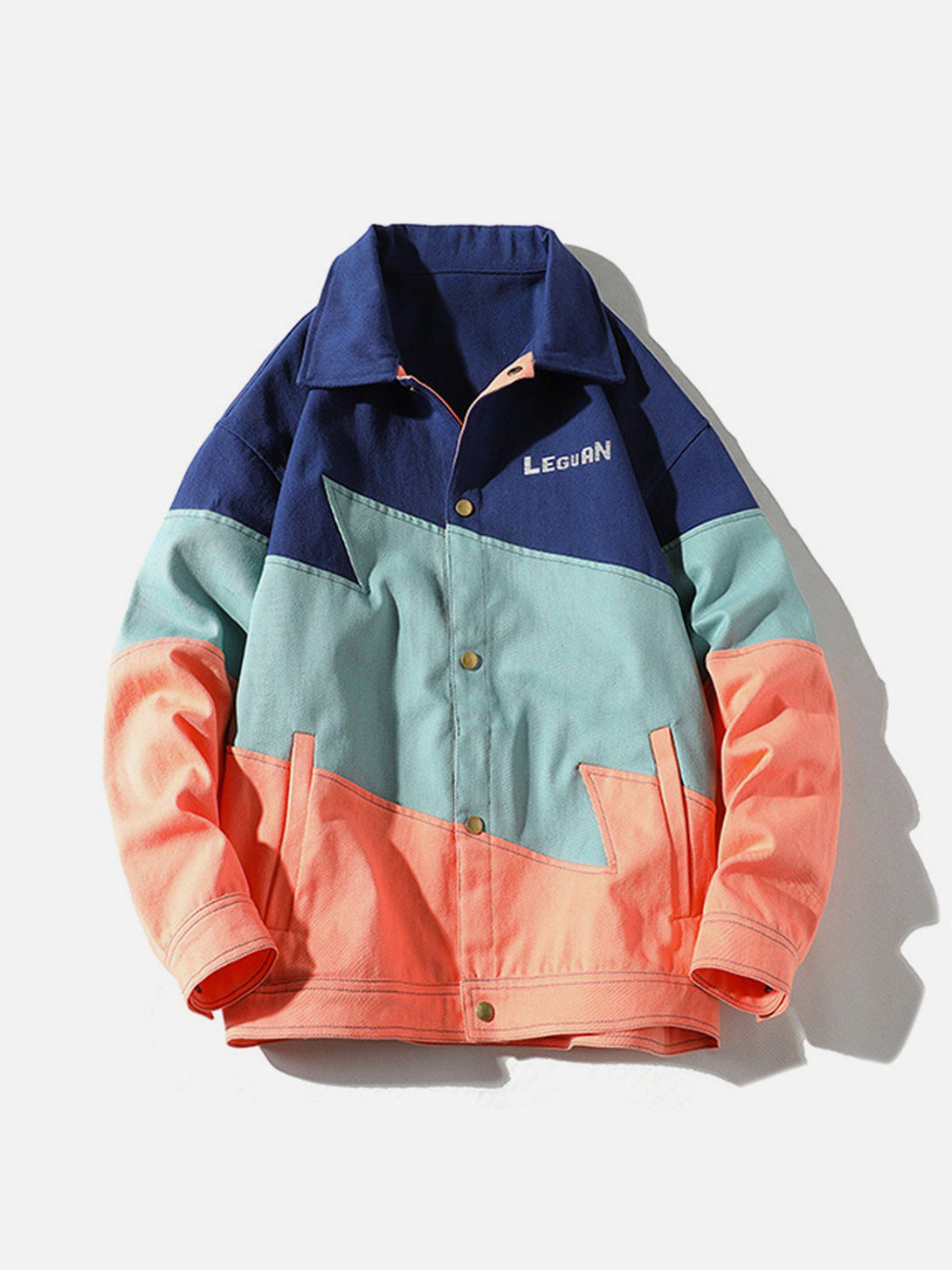 Ellesey - Colorblock Lapel Jacket- Streetwear Fashion - ellesey.com