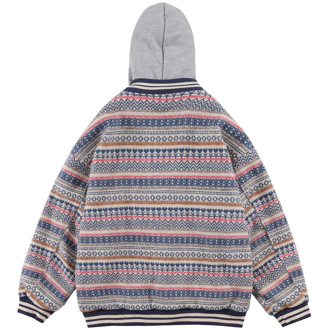 Ellesey - Colorful Knit Hoodie- Streetwear Fashion - ellesey.com