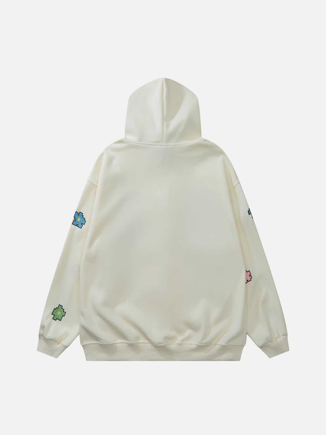 Ellesey - Colorful Letter Print Zipper Hoodie- Streetwear Fashion - ellesey.com