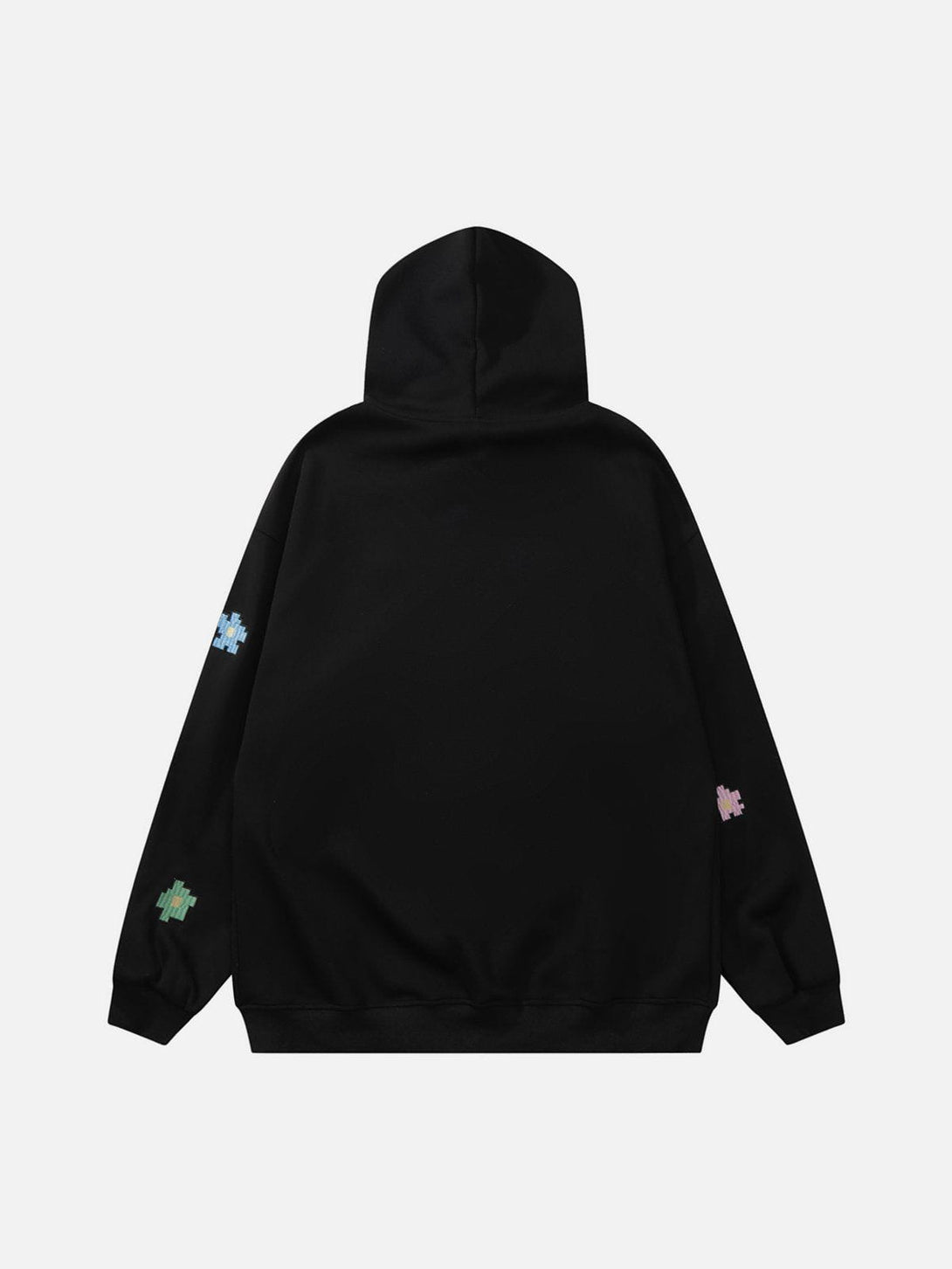 Ellesey - Colorful Letter Print Zipper Hoodie- Streetwear Fashion - ellesey.com