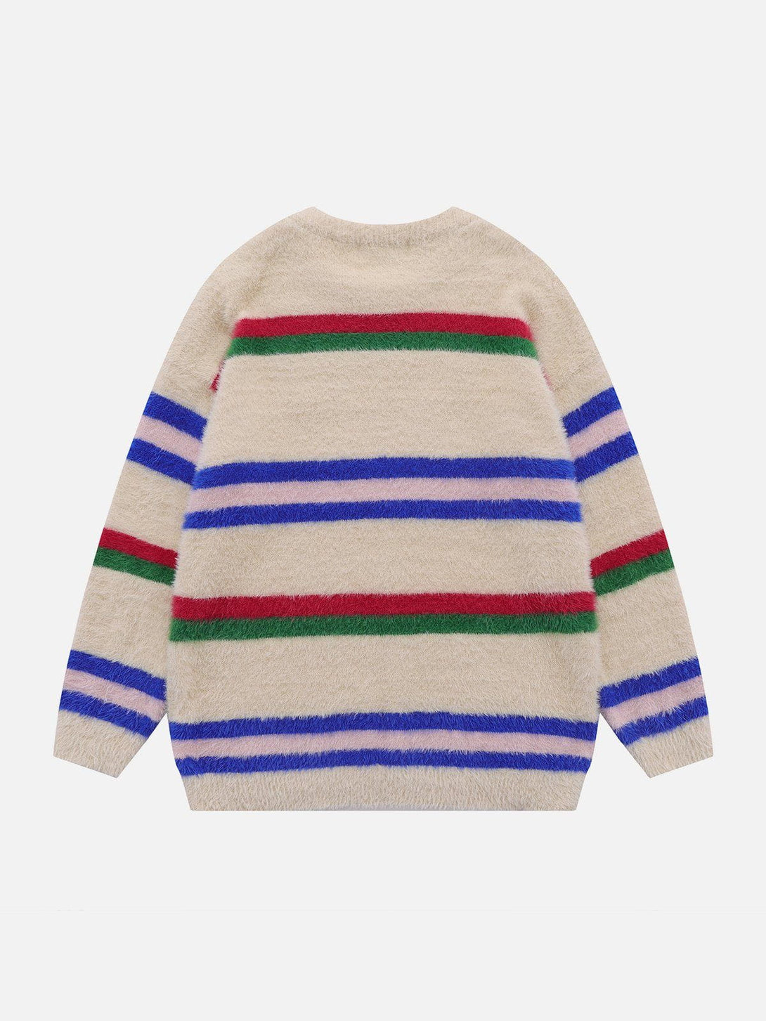 Ellesey - Colorful Striped Letter Sweater-Streetwear Fashion - ellesey.com