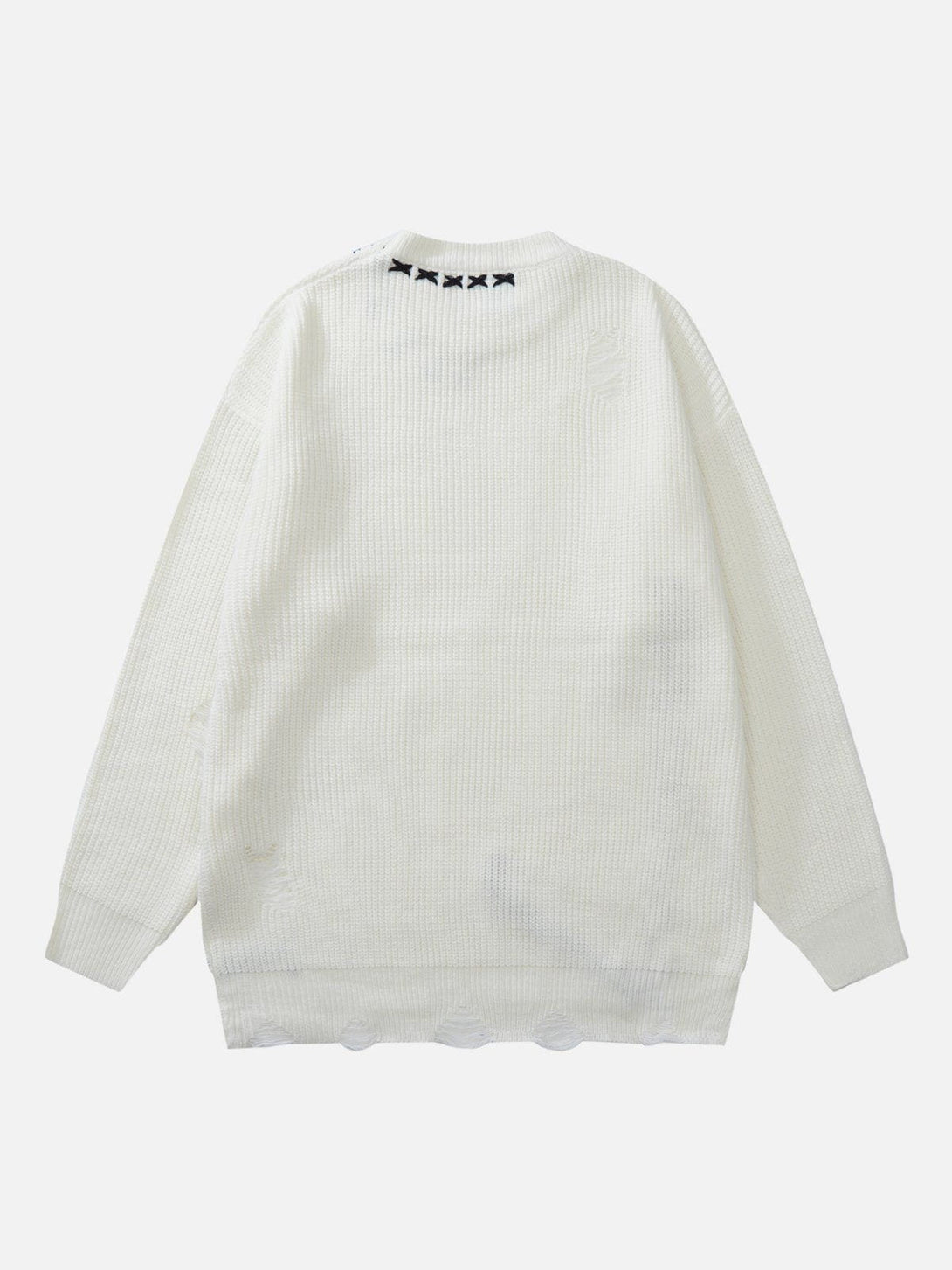 Ellesey - Contrast Color Seam Sweater-Streetwear Fashion - ellesey.com