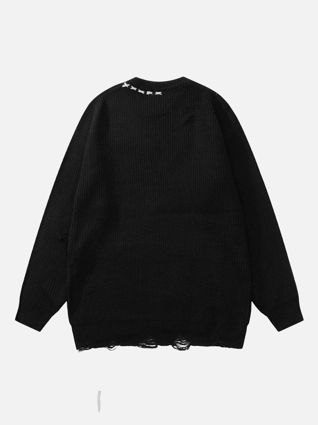 Ellesey - Contrast Color Seam Sweater-Streetwear Fashion - ellesey.com