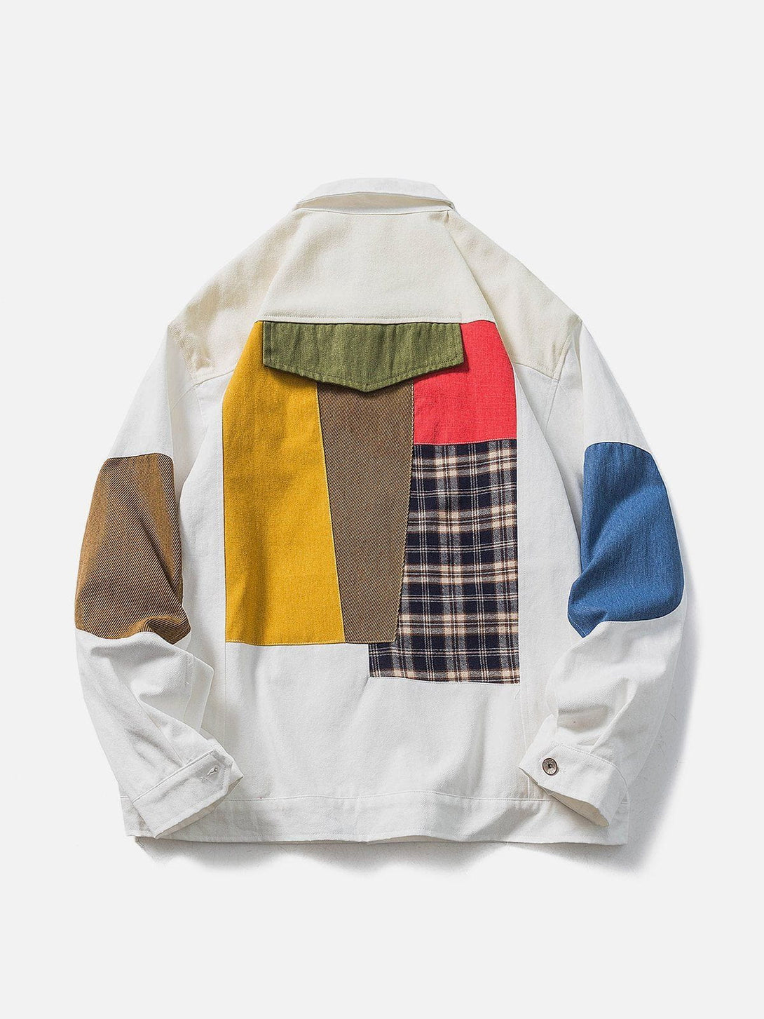 Ellesey - Contrast Color Stitching Jacket- Streetwear Fashion - ellesey.com