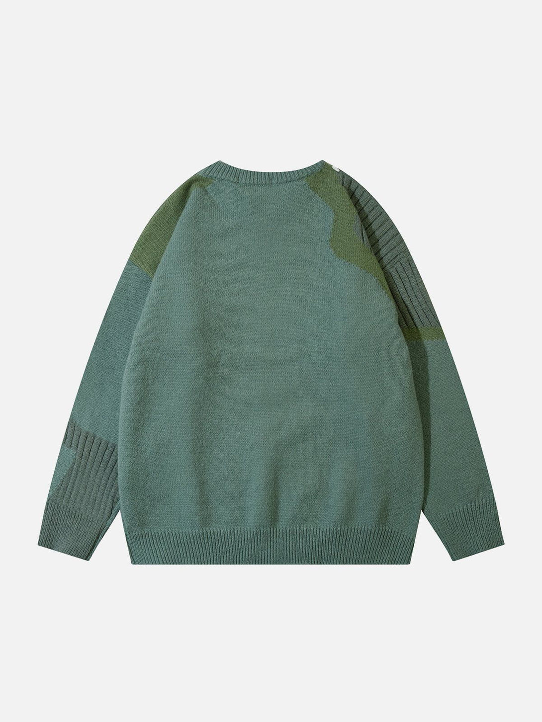 Ellesey - Contrast Color Stitching Sweater-Streetwear Fashion - ellesey.com