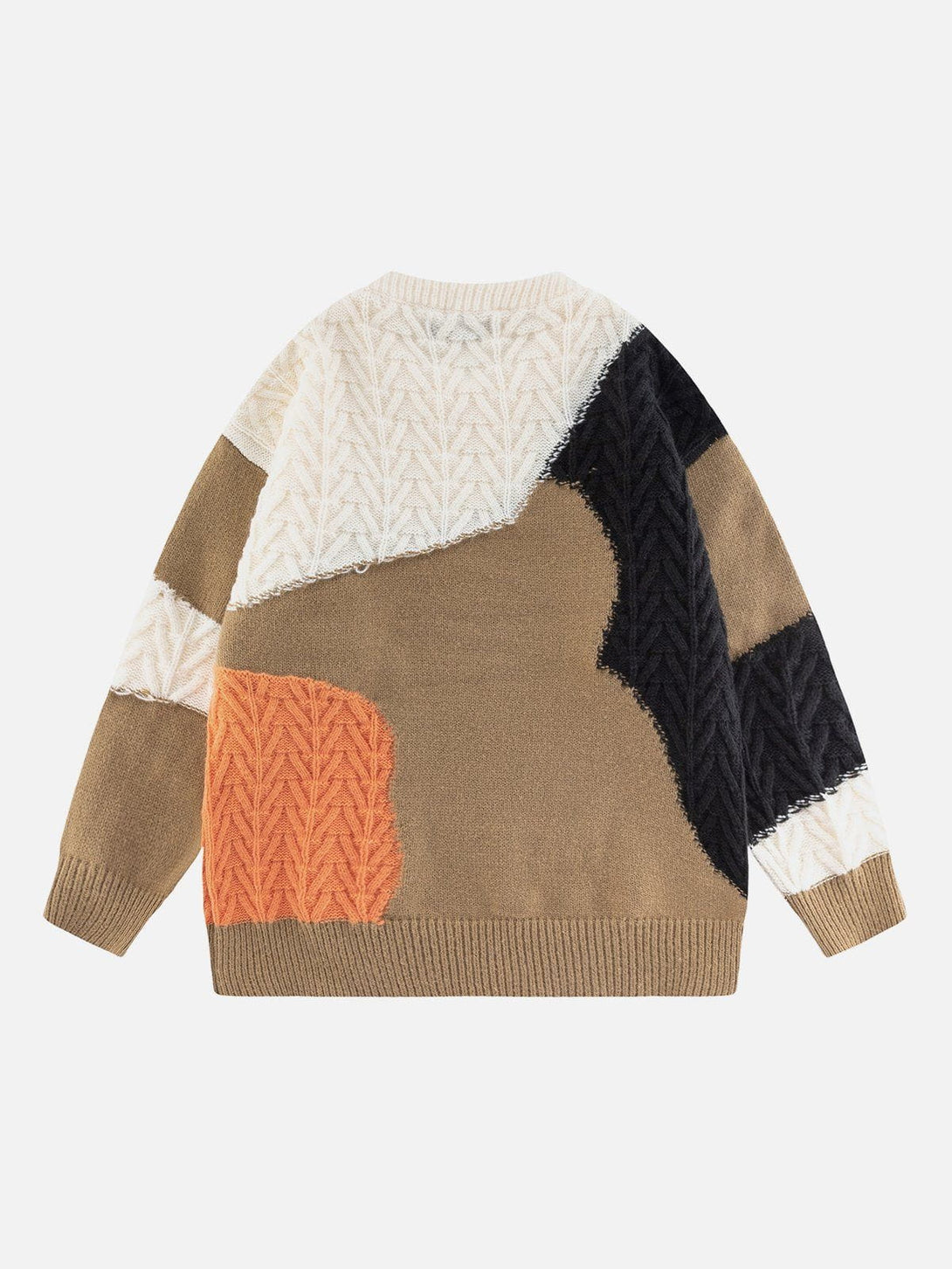 Ellesey - Contrast Patchwork Vibrant Sweater-Streetwear Fashion - ellesey.com