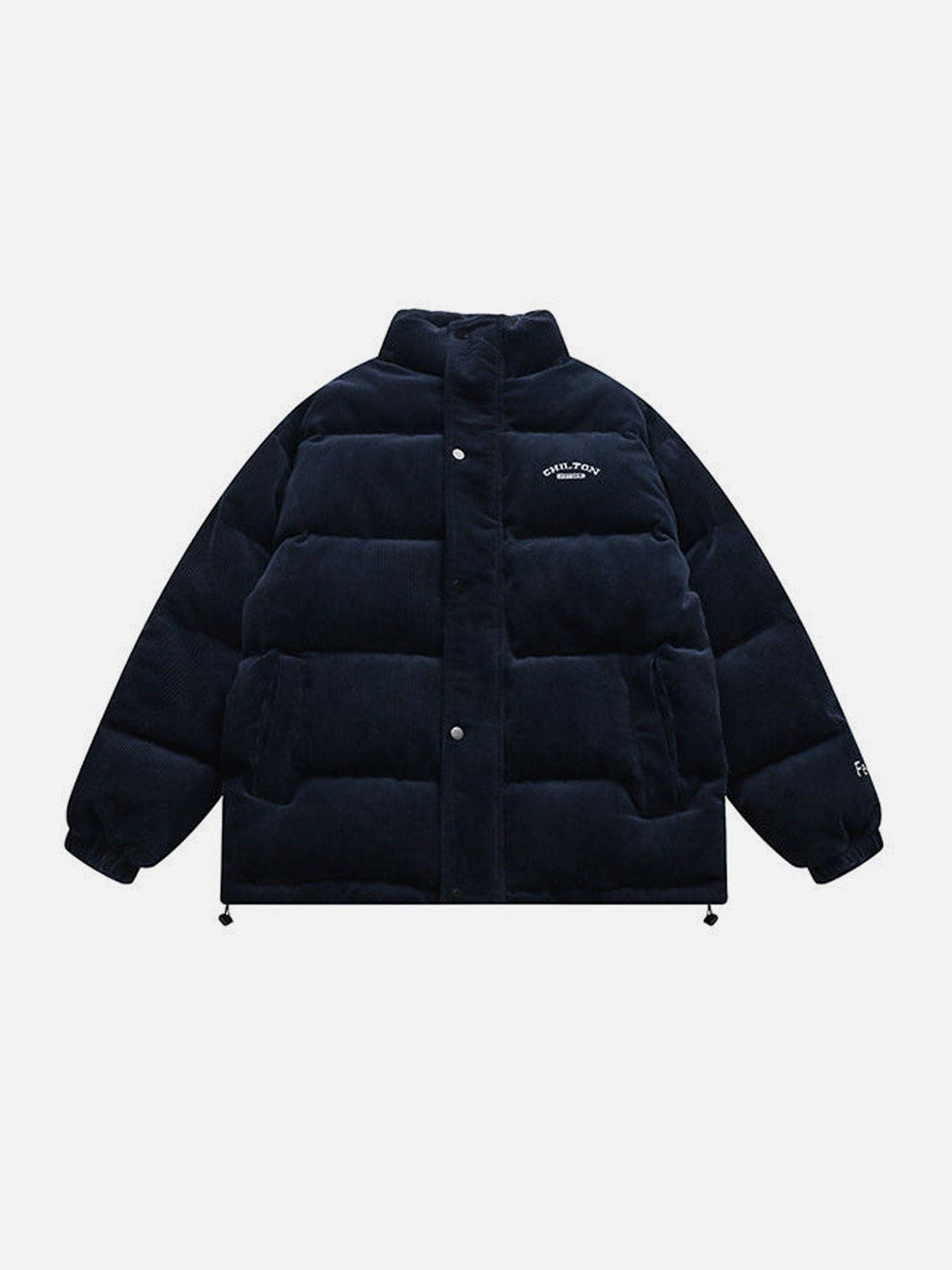 Ellesey - Corduroy Patchwork Embroidered Winter Coat-Streetwear Fashion - ellesey.com