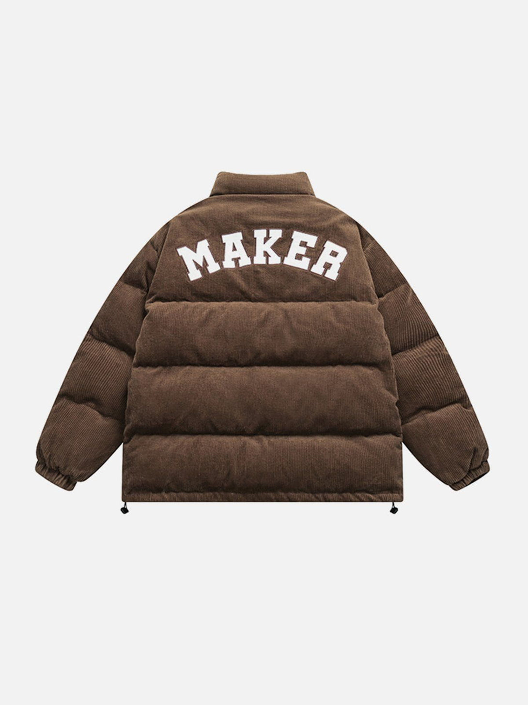 Ellesey - Corduroy Patchwork Embroidered Winter Coat-Streetwear Fashion - ellesey.com