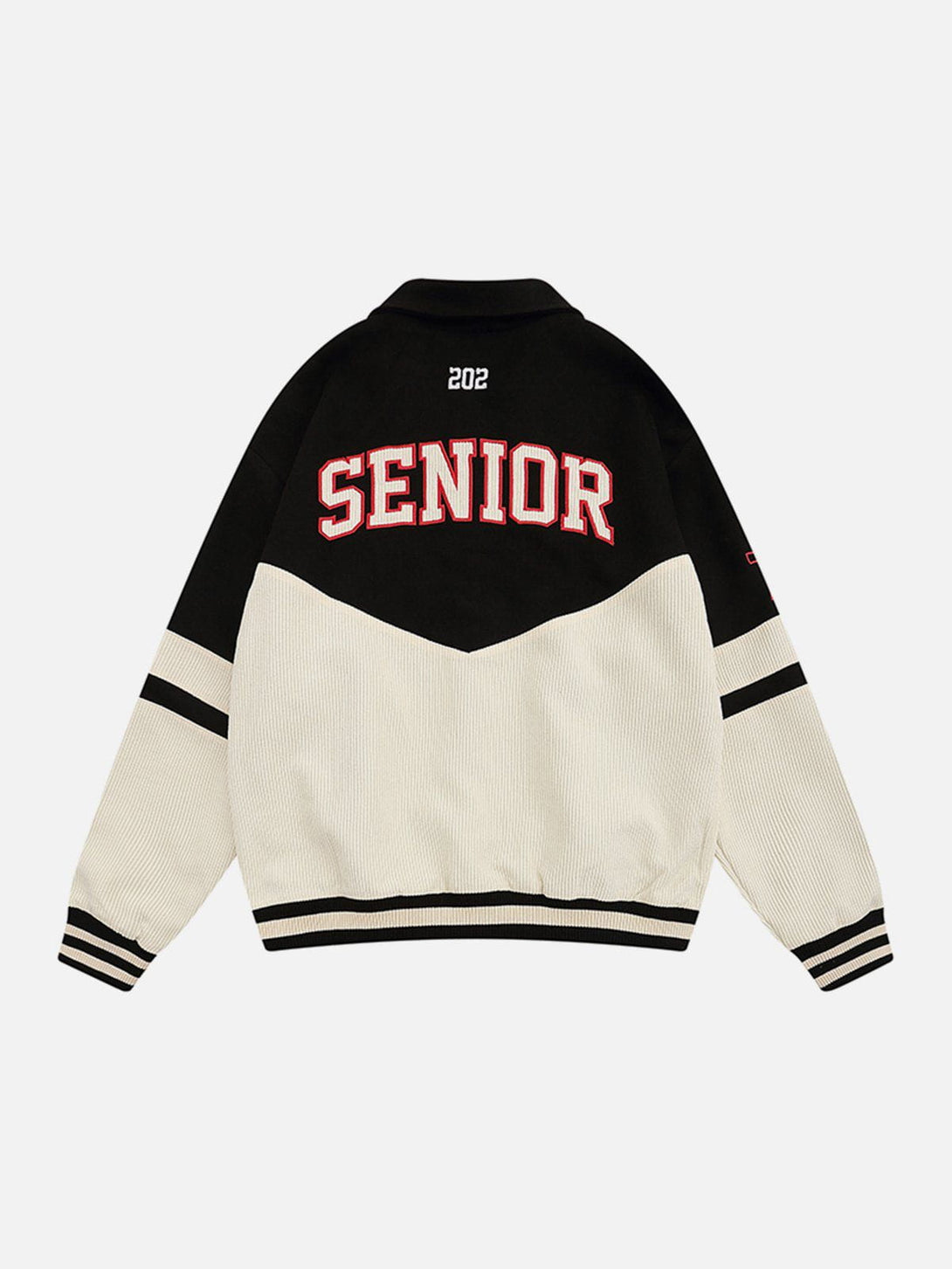 Ellesey - Corduroy Patchwork Varsity Jacket- Streetwear Fashion - ellesey.com