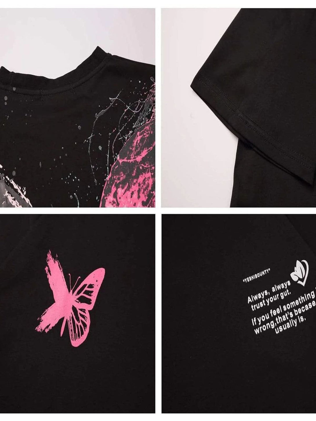 Ellesey - "Crack Butterfly" Tee- Streetwear Fashion - ellesey.com