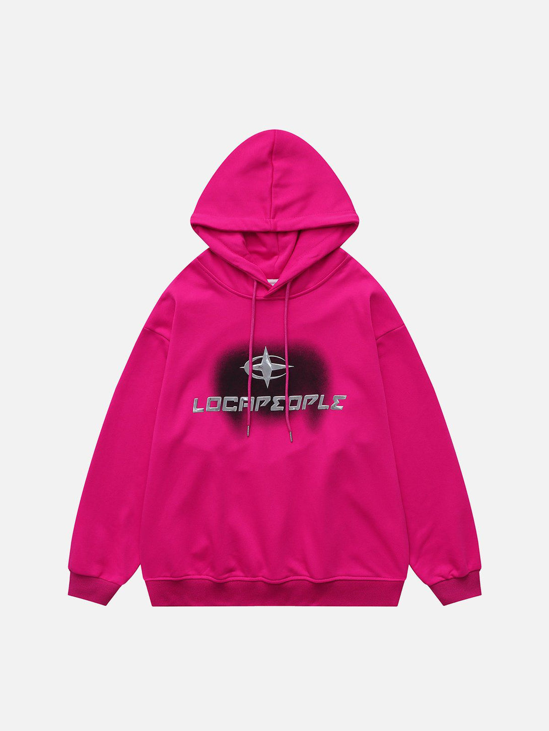 Ellesey - Cross Star Letter Foam Print Hoodie- Streetwear Fashion - ellesey.com