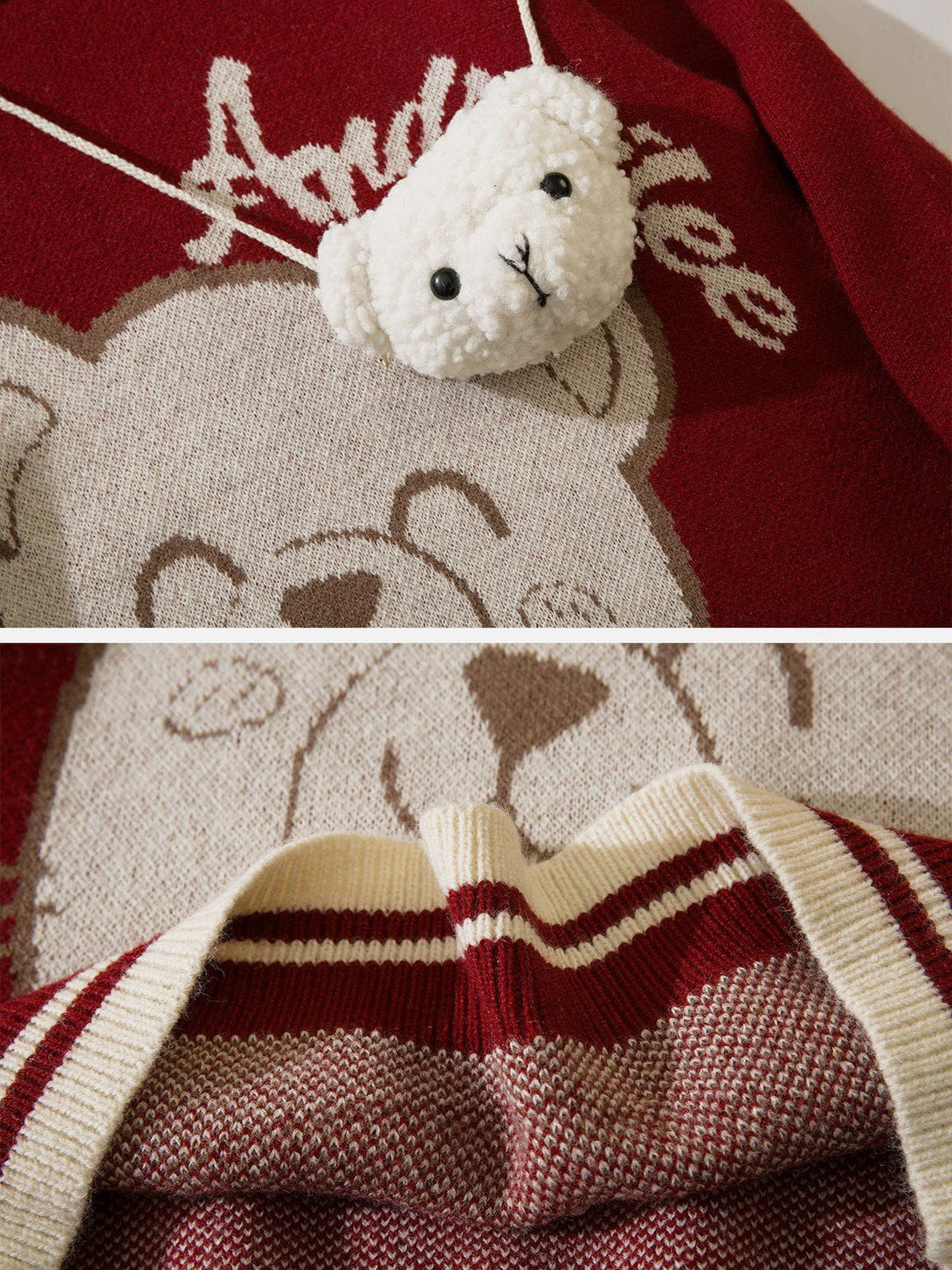 Ellesey - Cute Bear Doll Sweater-Streetwear Fashion - ellesey.com