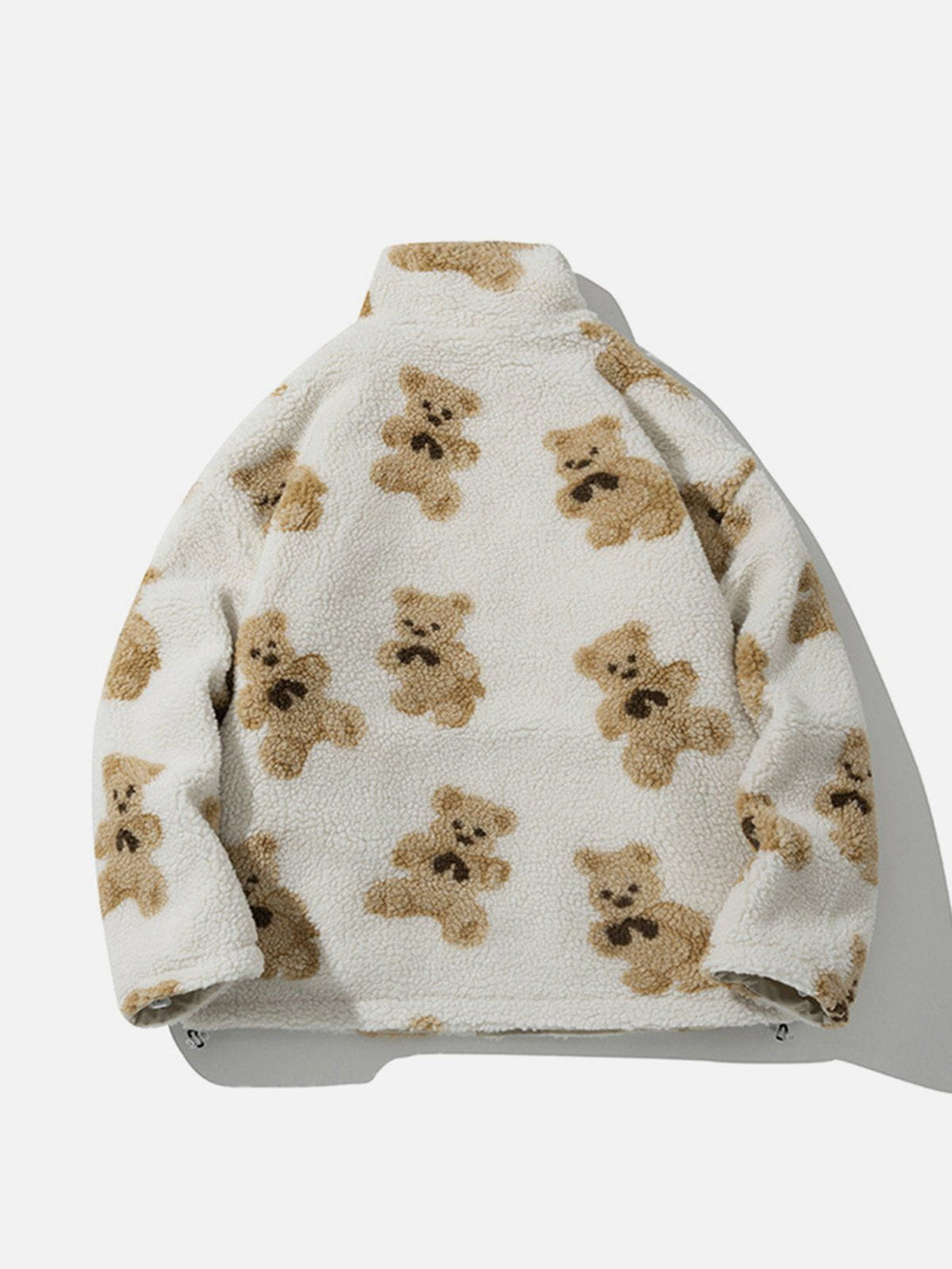 Ellesey - Cute Bear Reversible Sherpa Coat-Streetwear Fashion - ellesey.com