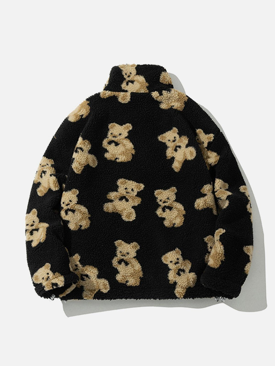 Ellesey - Cute Bear Reversible Sherpa Coat-Streetwear Fashion - ellesey.com